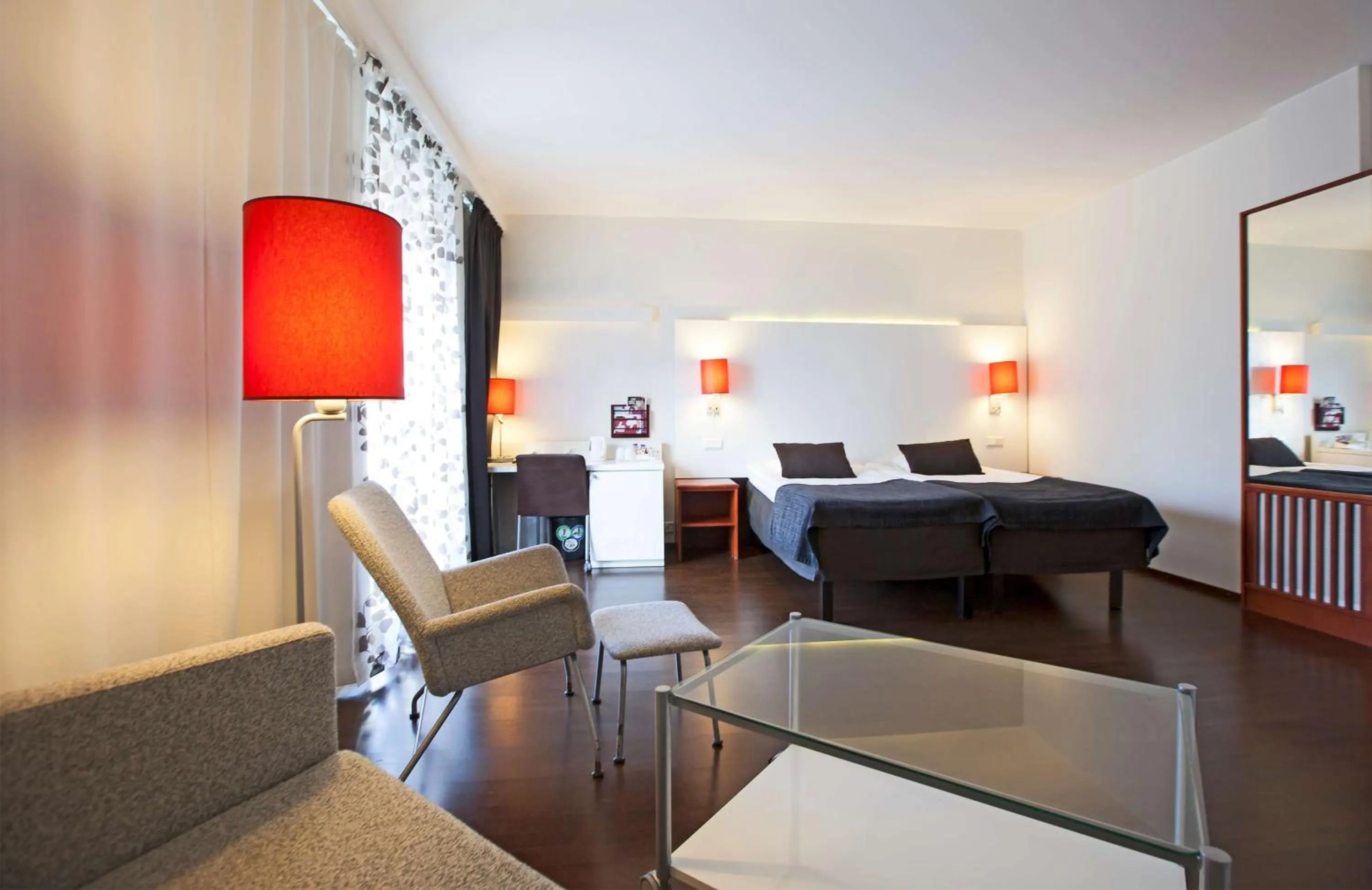 Bedroom, Bed in Scandic Patria