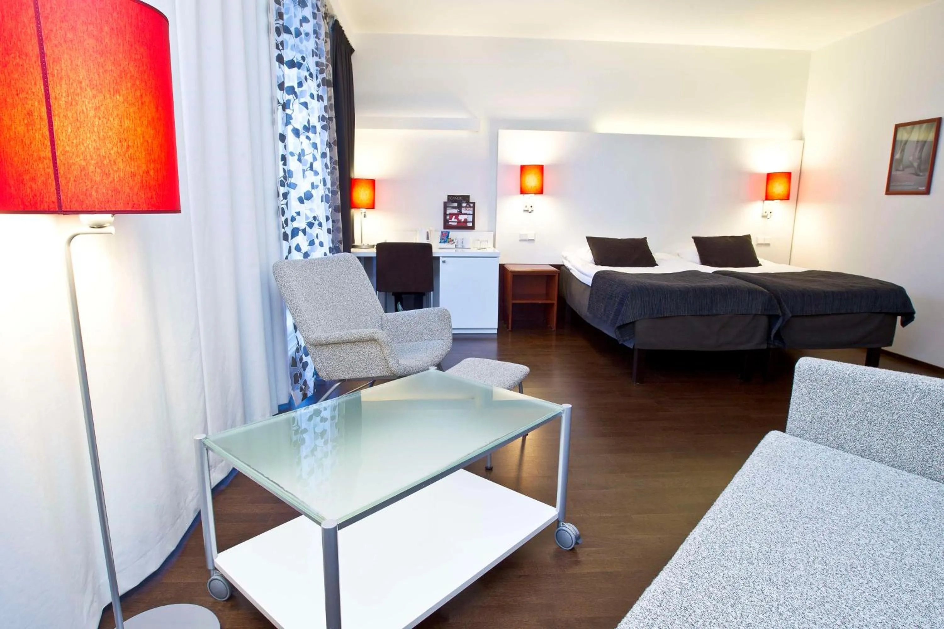 Bedroom, Bed in Scandic Patria