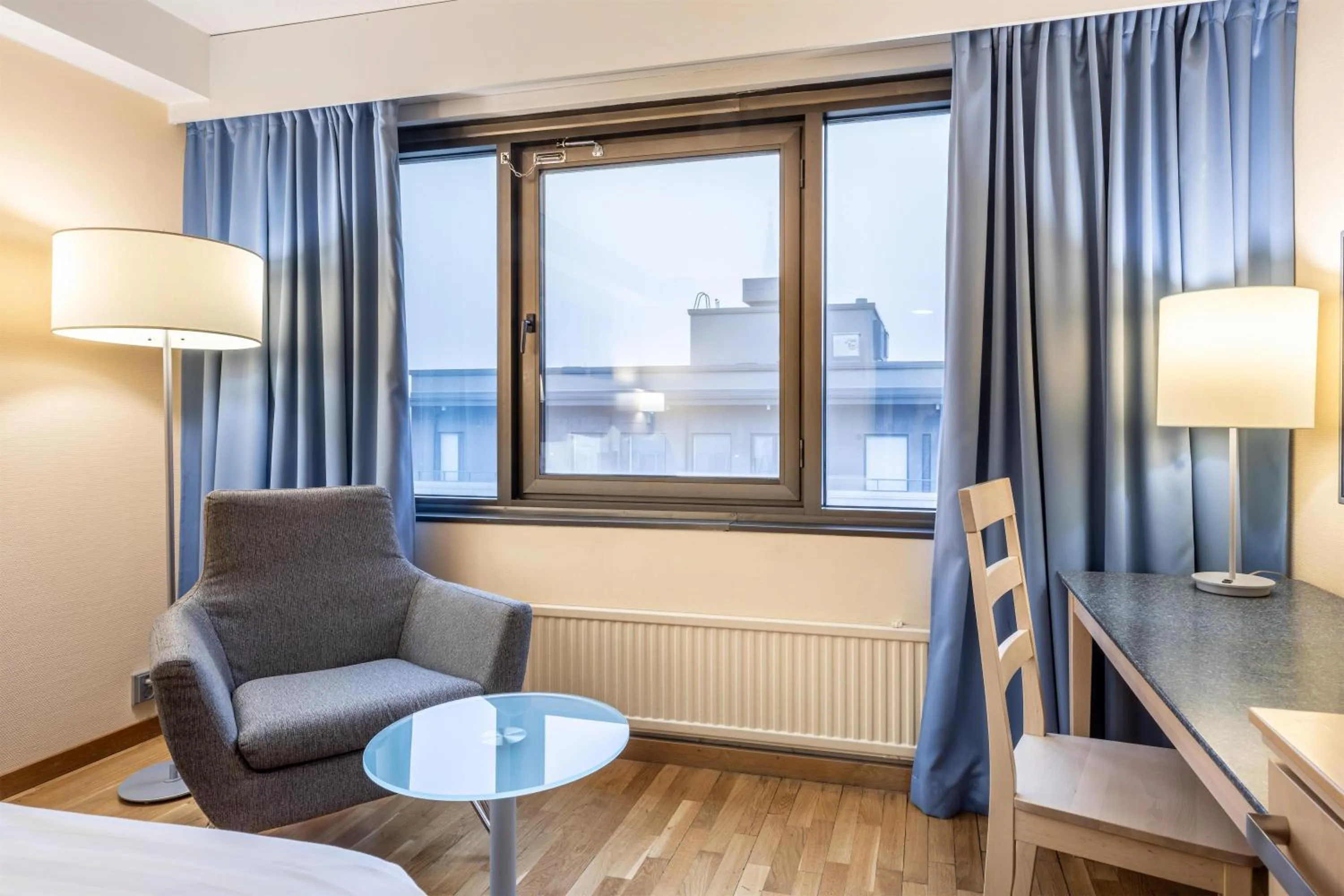 Bedroom in Scandic Mikkeli