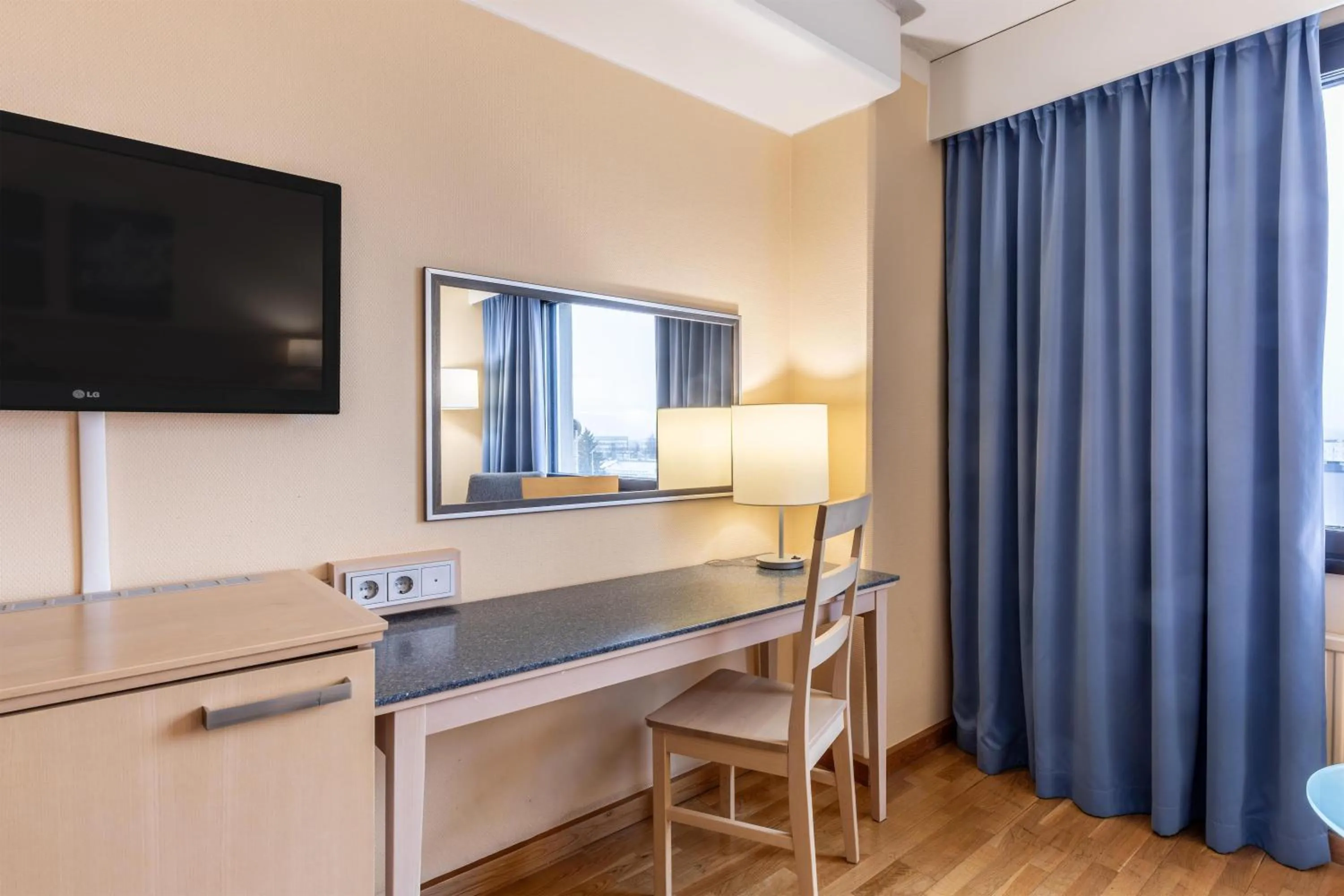 Bedroom in Scandic Mikkeli