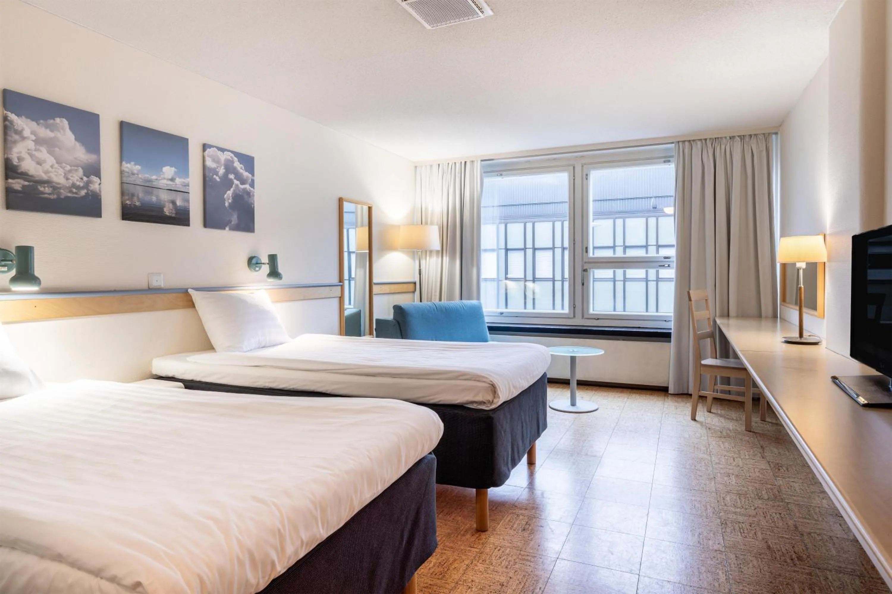 Bedroom, Bed in Scandic Mikkeli