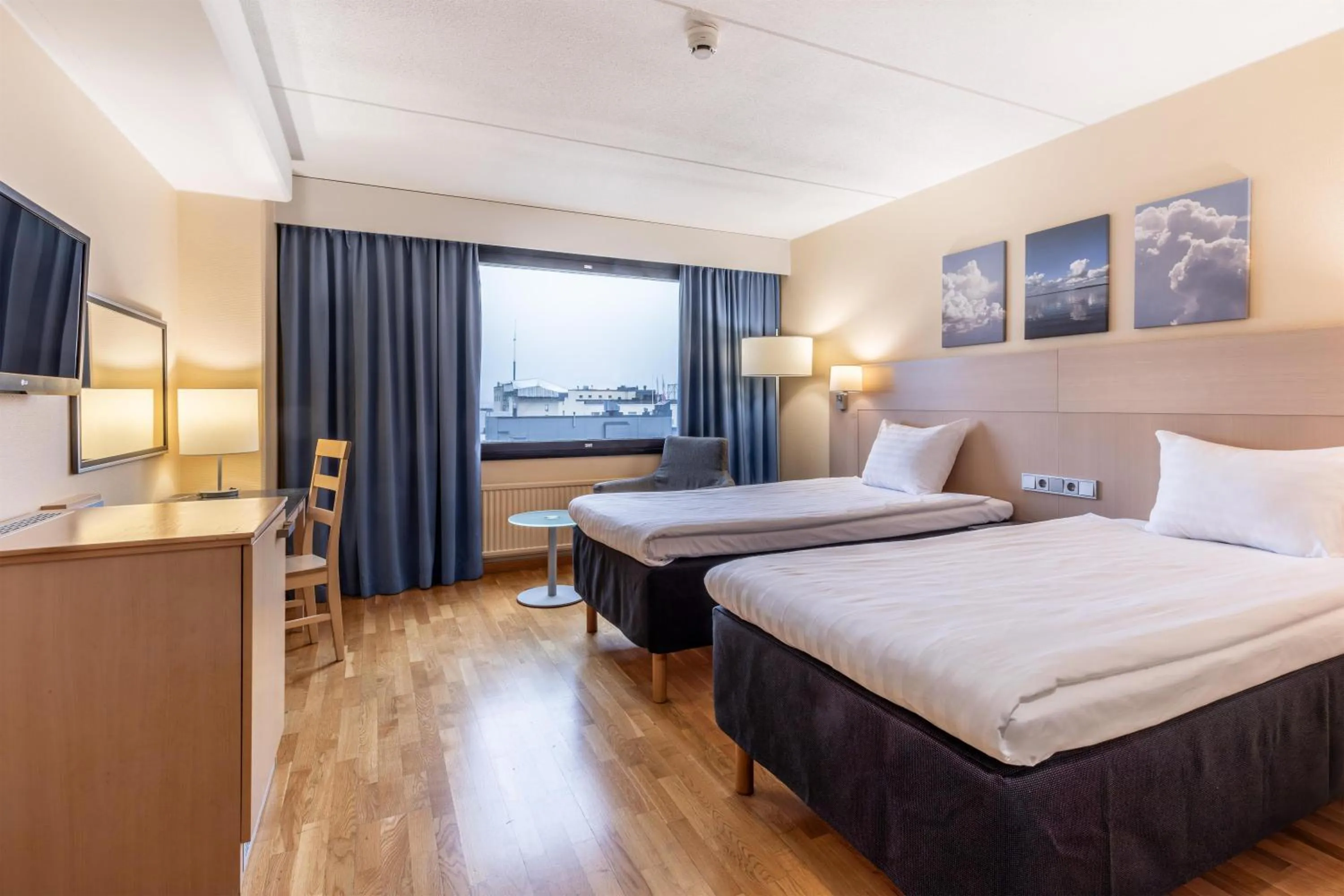 Bedroom, Bed in Scandic Mikkeli