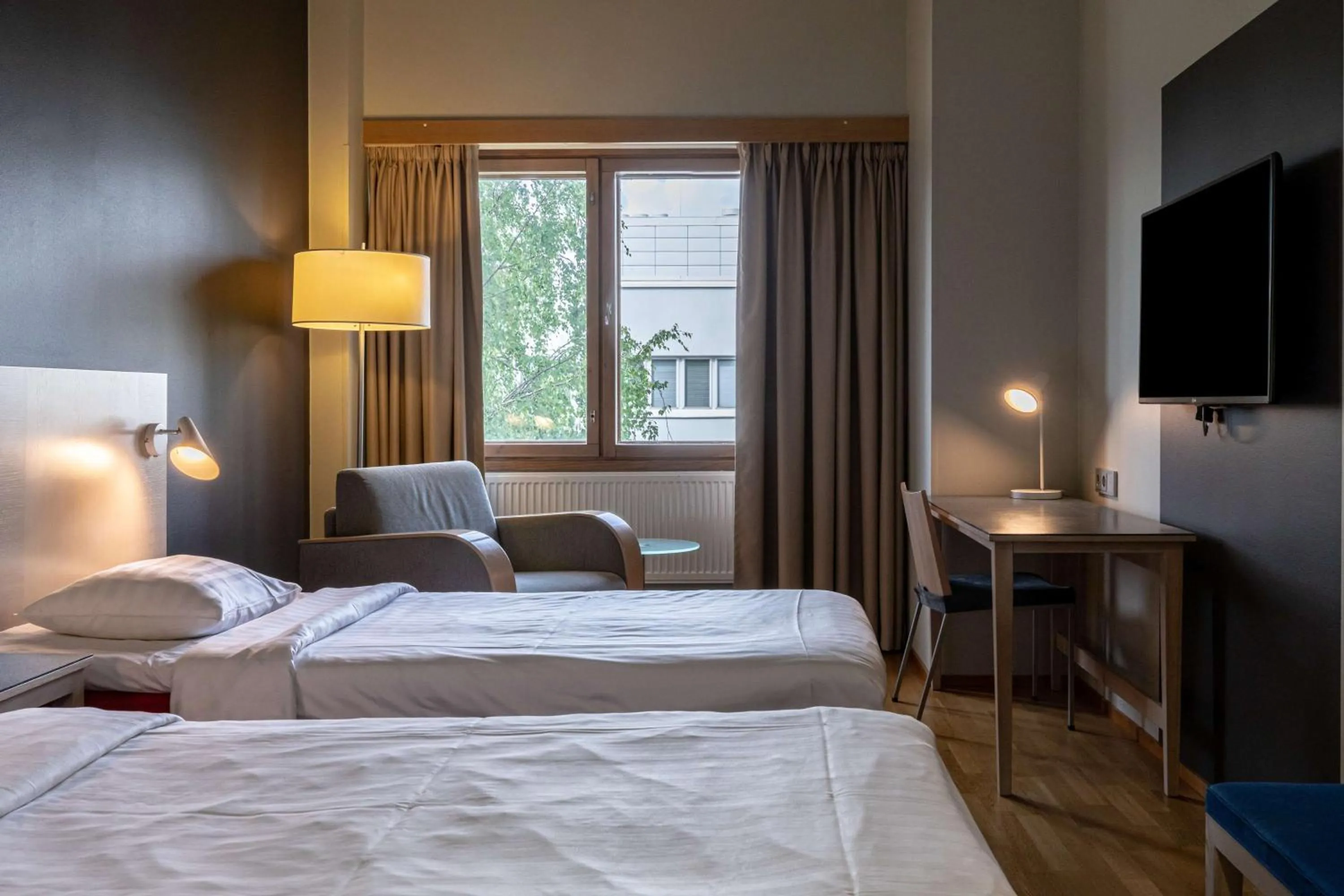 Bedroom, Bed in Scandic Joensuu