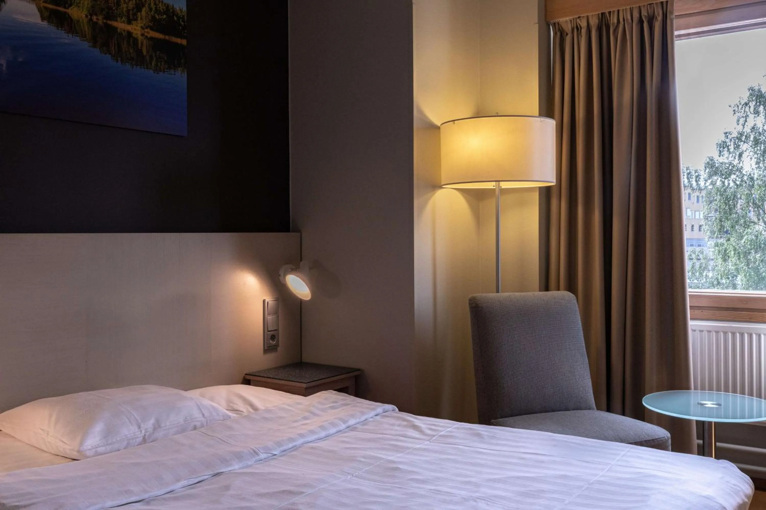 Bedroom, Bed in Scandic Joensuu