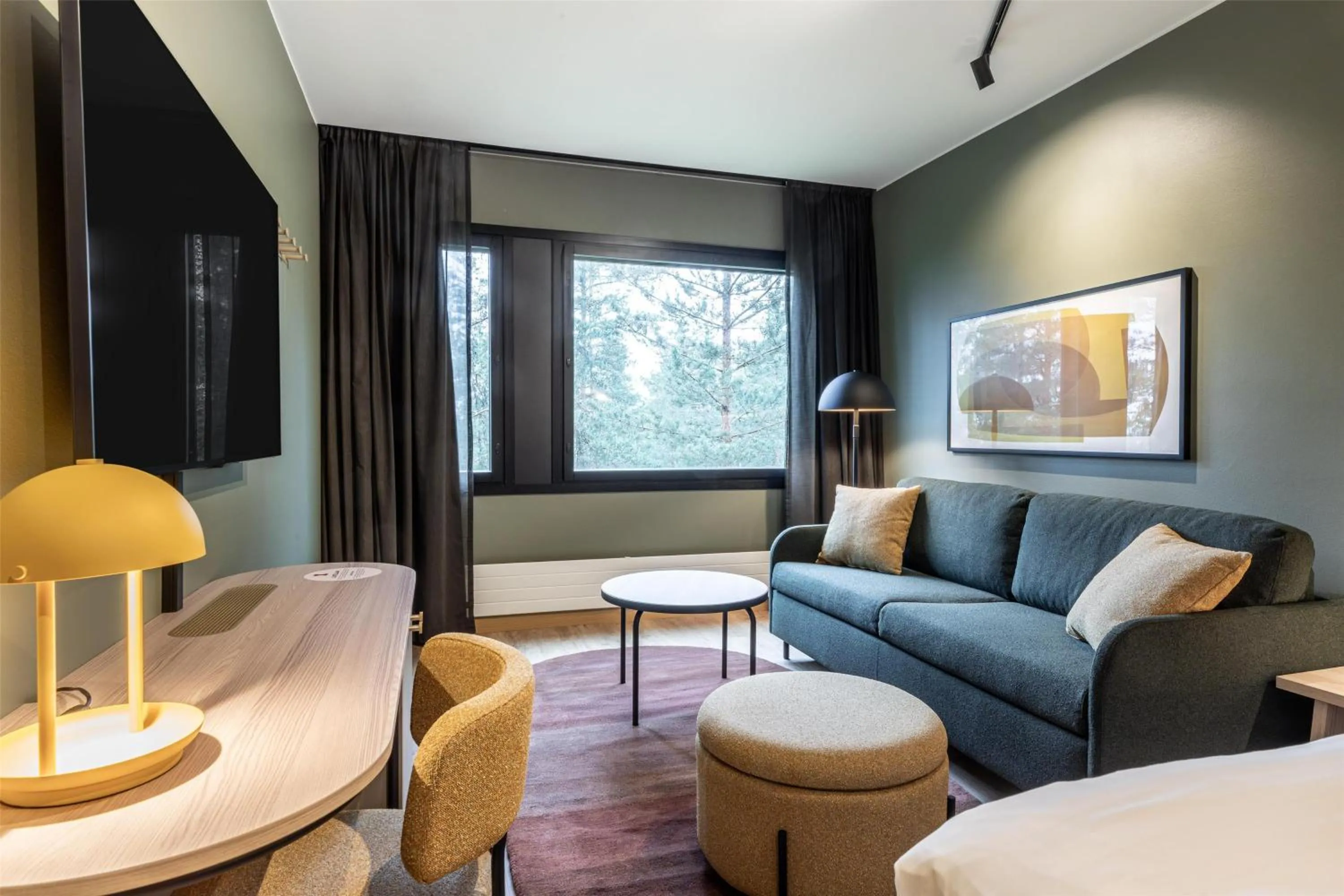 Bedroom in Scandic Laajavuori