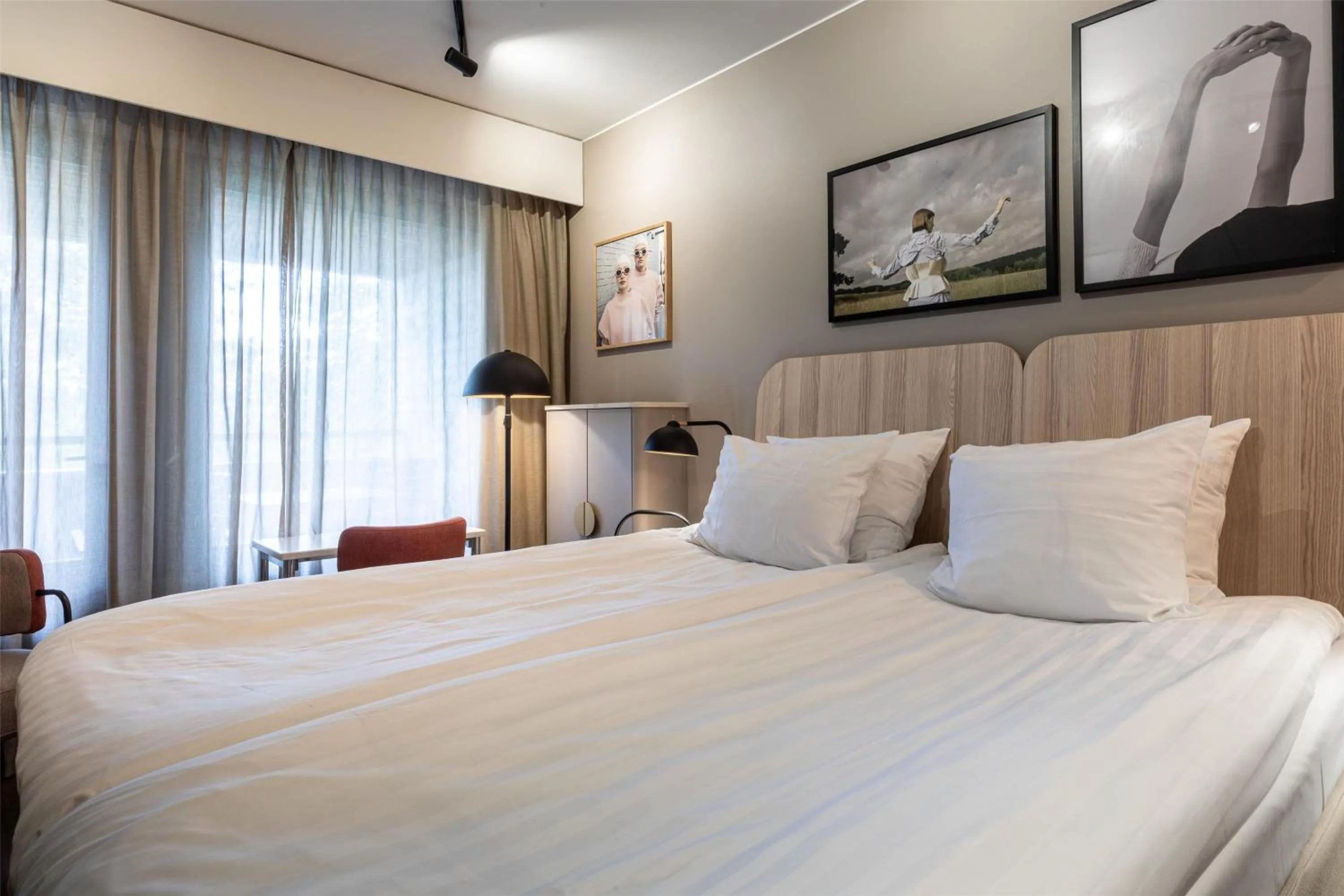 Bedroom, Bed in Scandic Laajavuori