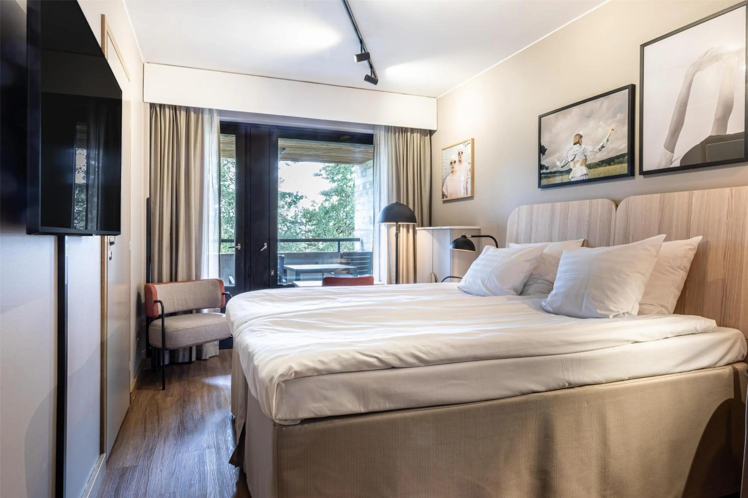 Bedroom, Bed in Scandic Laajavuori