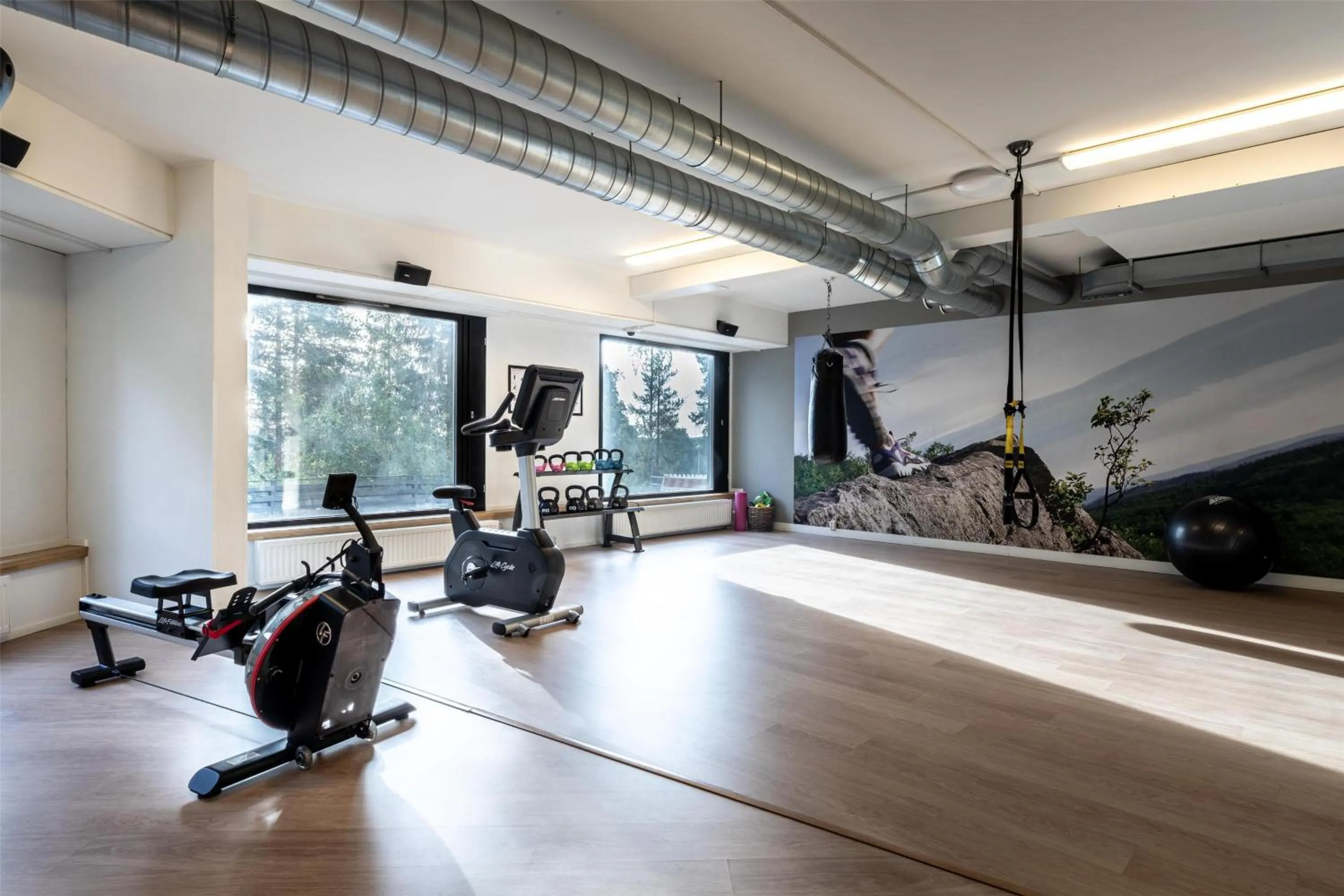 Fitness centre/facilities in Scandic Laajavuori