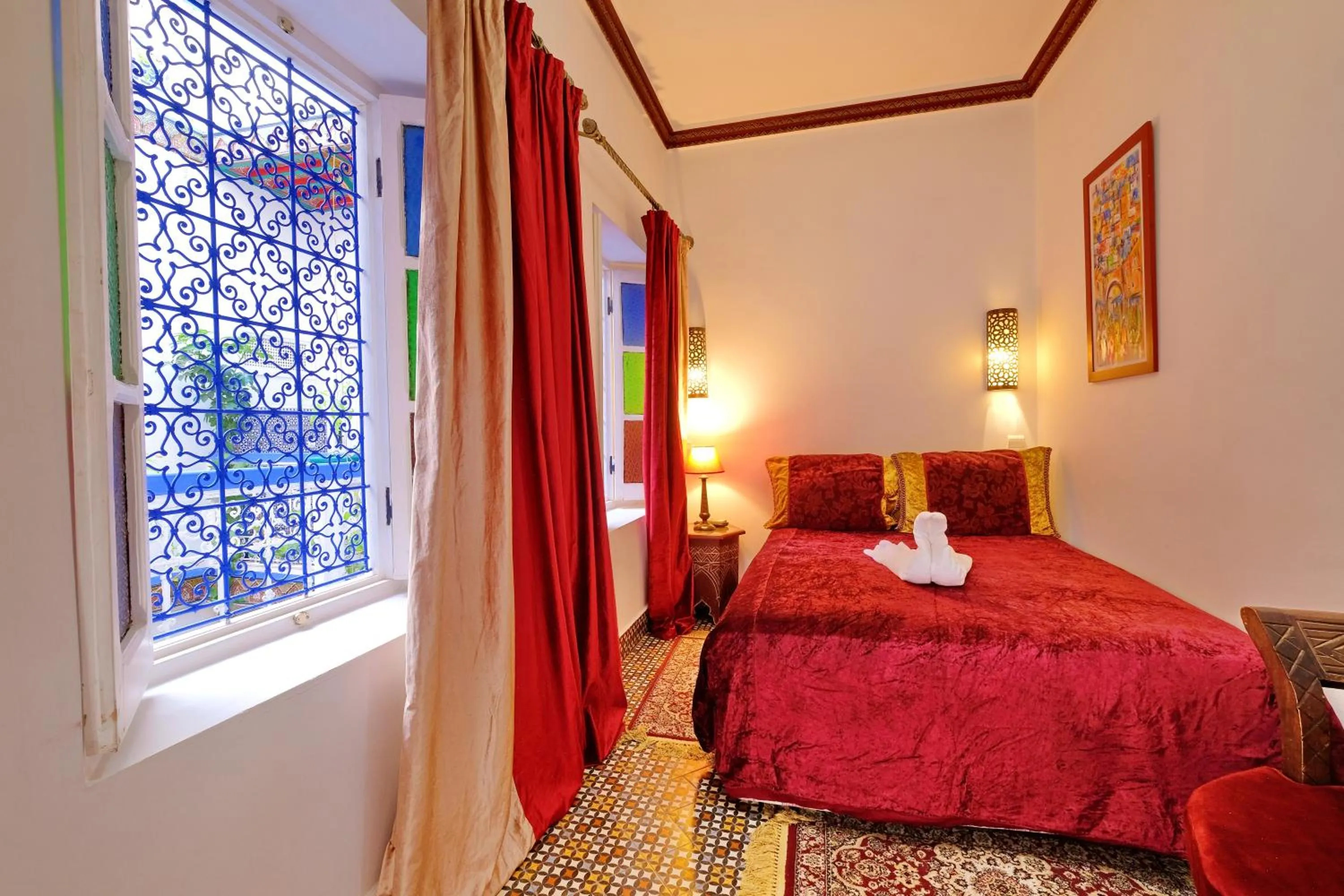 Photo of the whole room, Bed in Riad Hôtel Essaouira