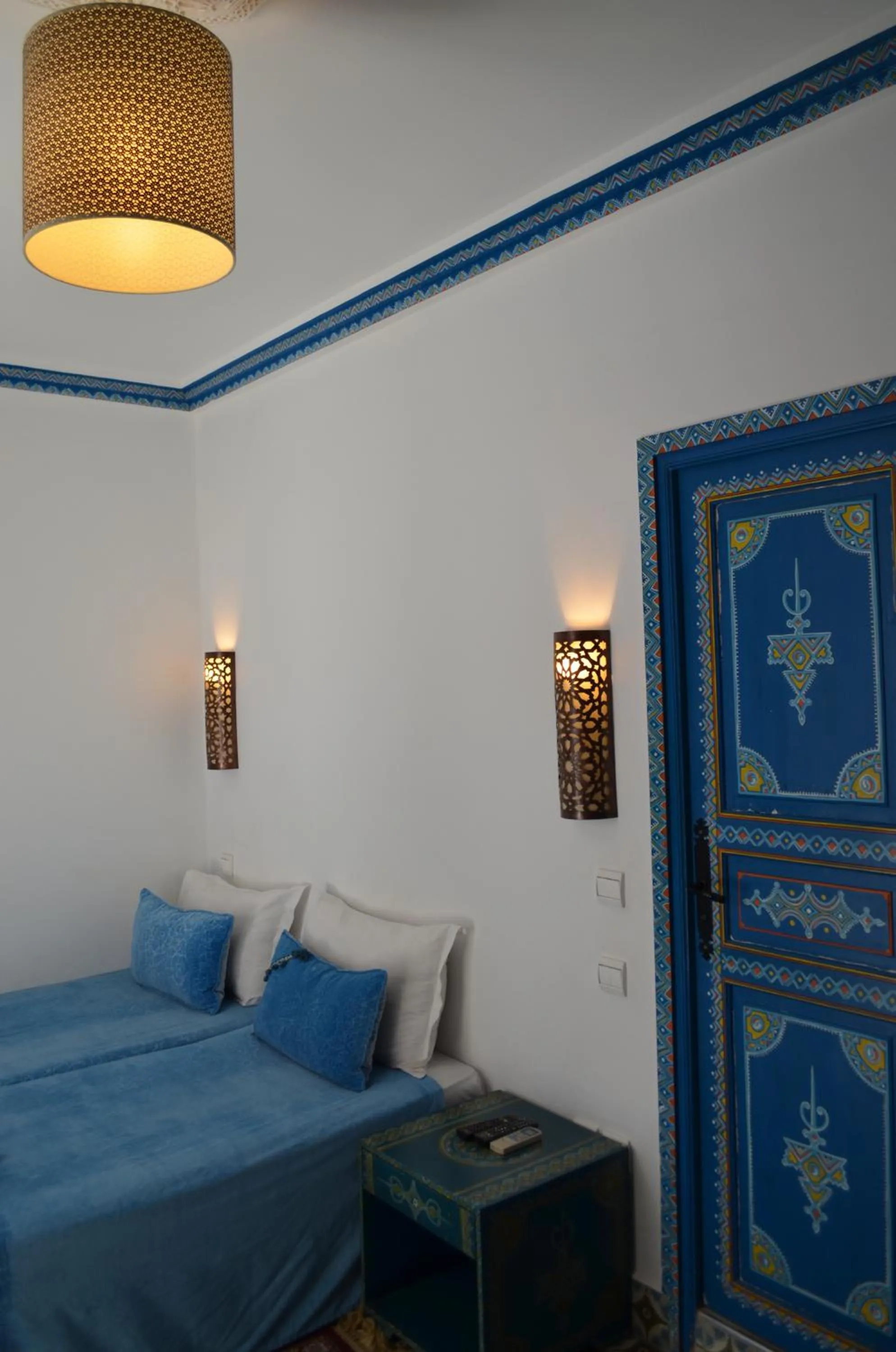 Bed in Riad Hôtel Essaouira