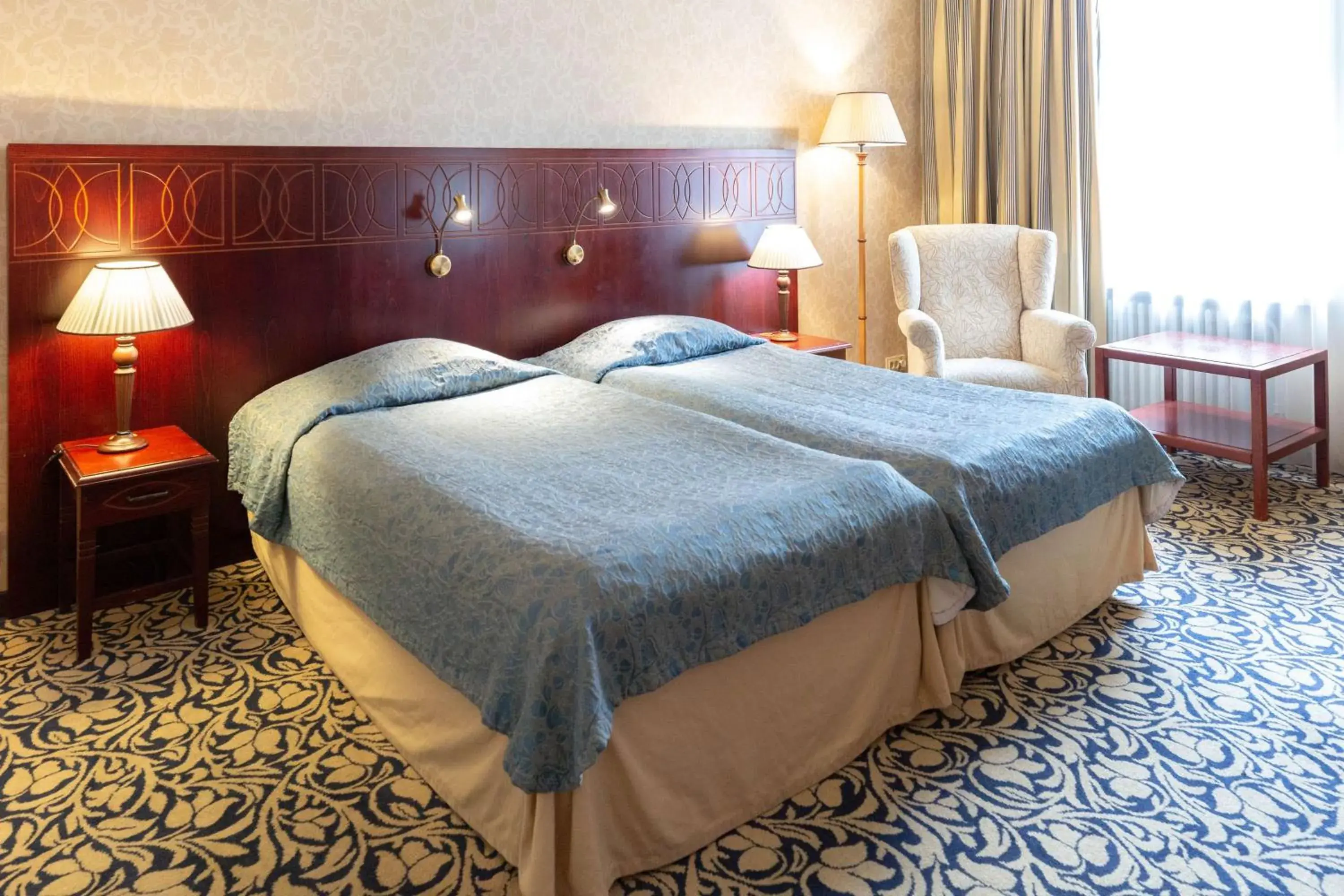 Twin Room with View - Castle Building in Imatran Valtionhotelli Twin Room with View - Castle Building in Imatran Valtionhotelli