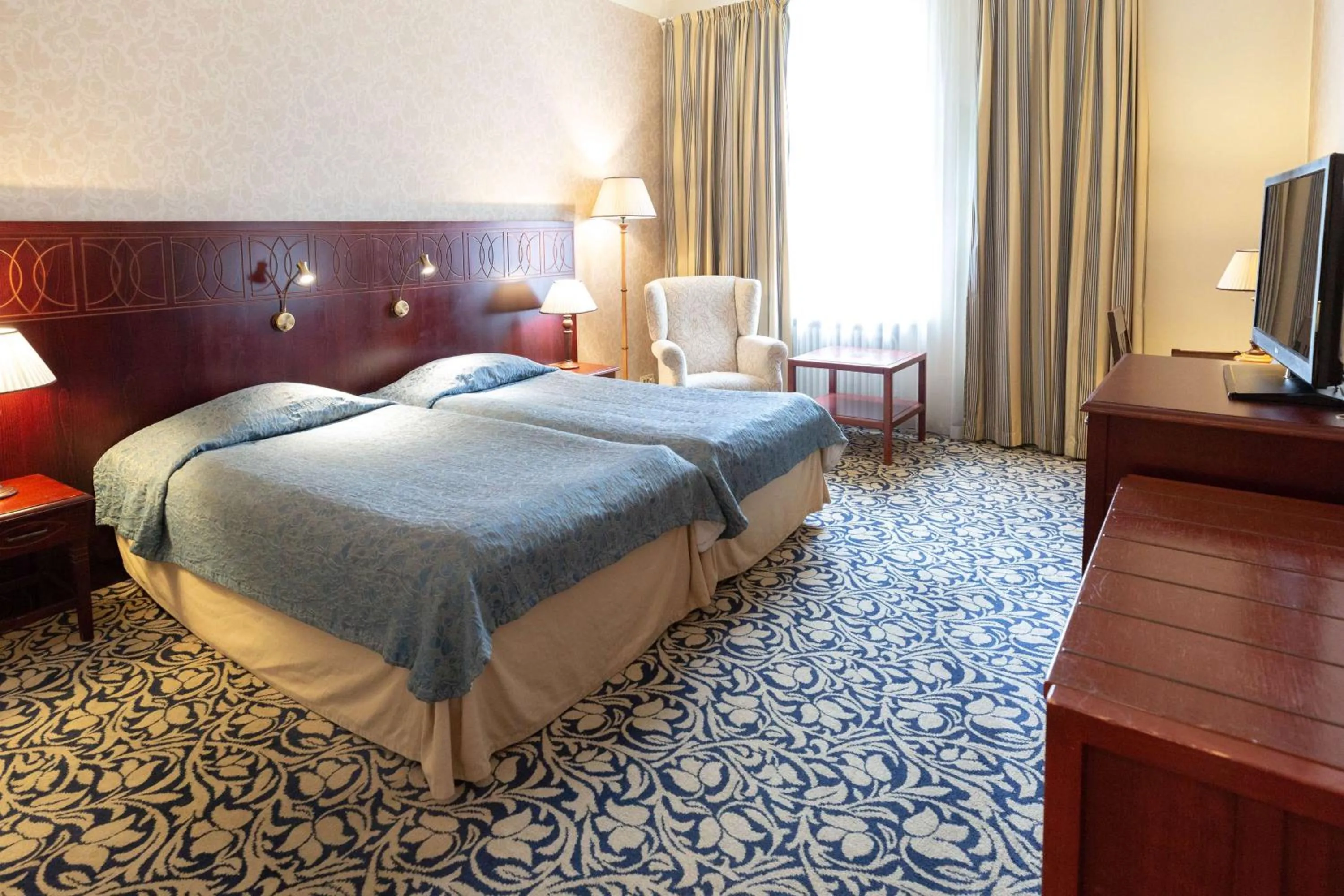 Bedroom, Bed in Imatran Valtionhotelli