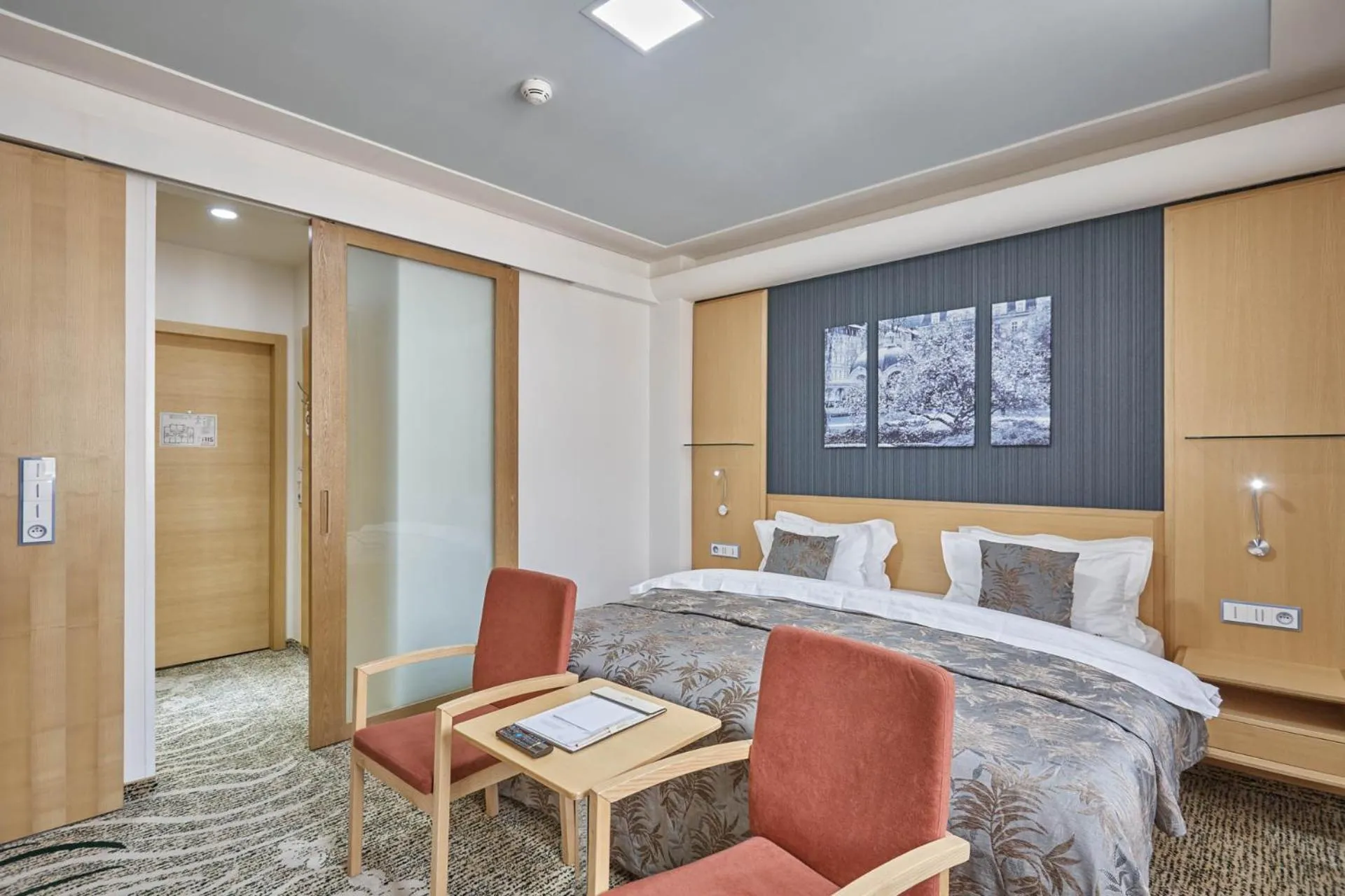 Bed in Spa Hotel Iris