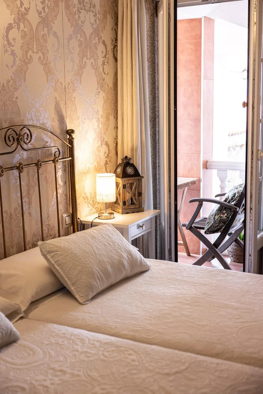 Bed in Hotel Puerto Arnela