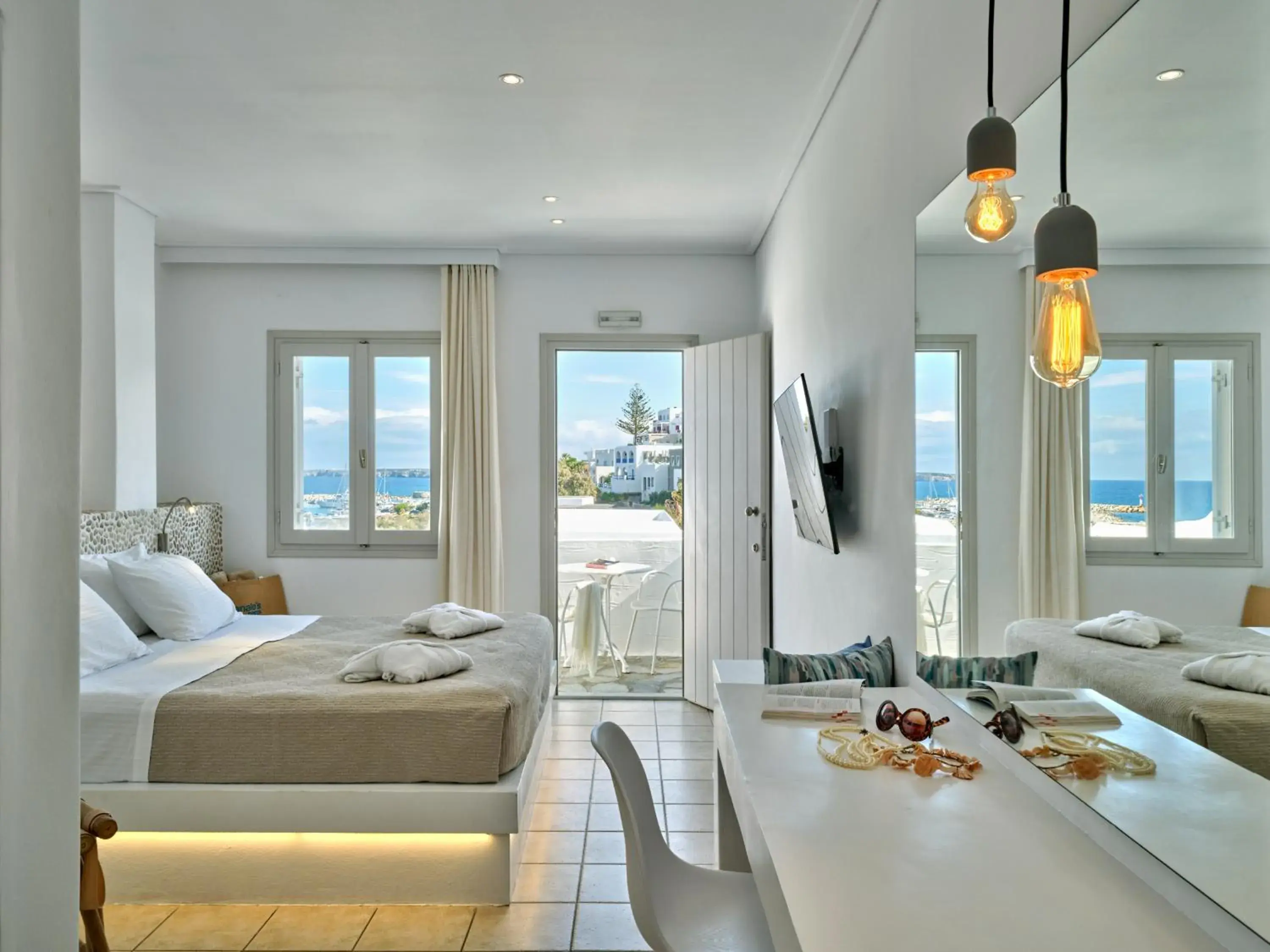 Superior Room with Balcony and partial Sea View in Kanale's Rooms & Suites Superior Room with Balcony and partial Sea View in Kanale's Rooms & Suites