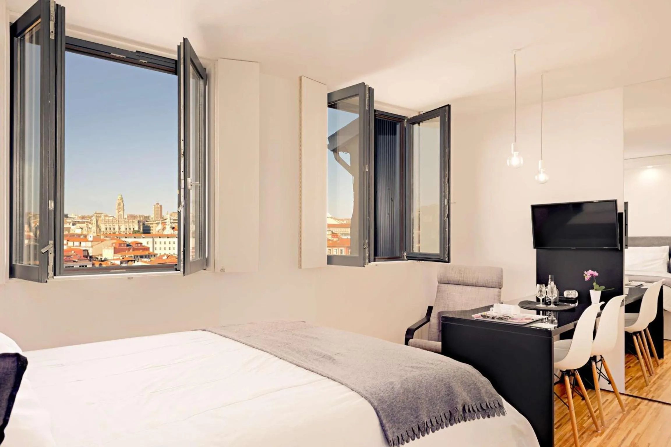 Bed in Cathedral Design Apartments