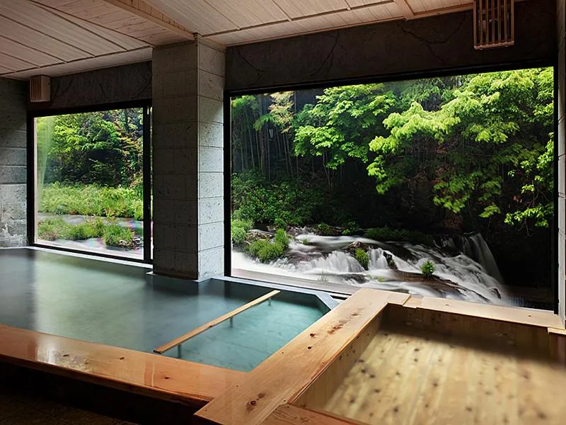 Hot Spring Bath in Shosuke-no-Yado Takinoyu