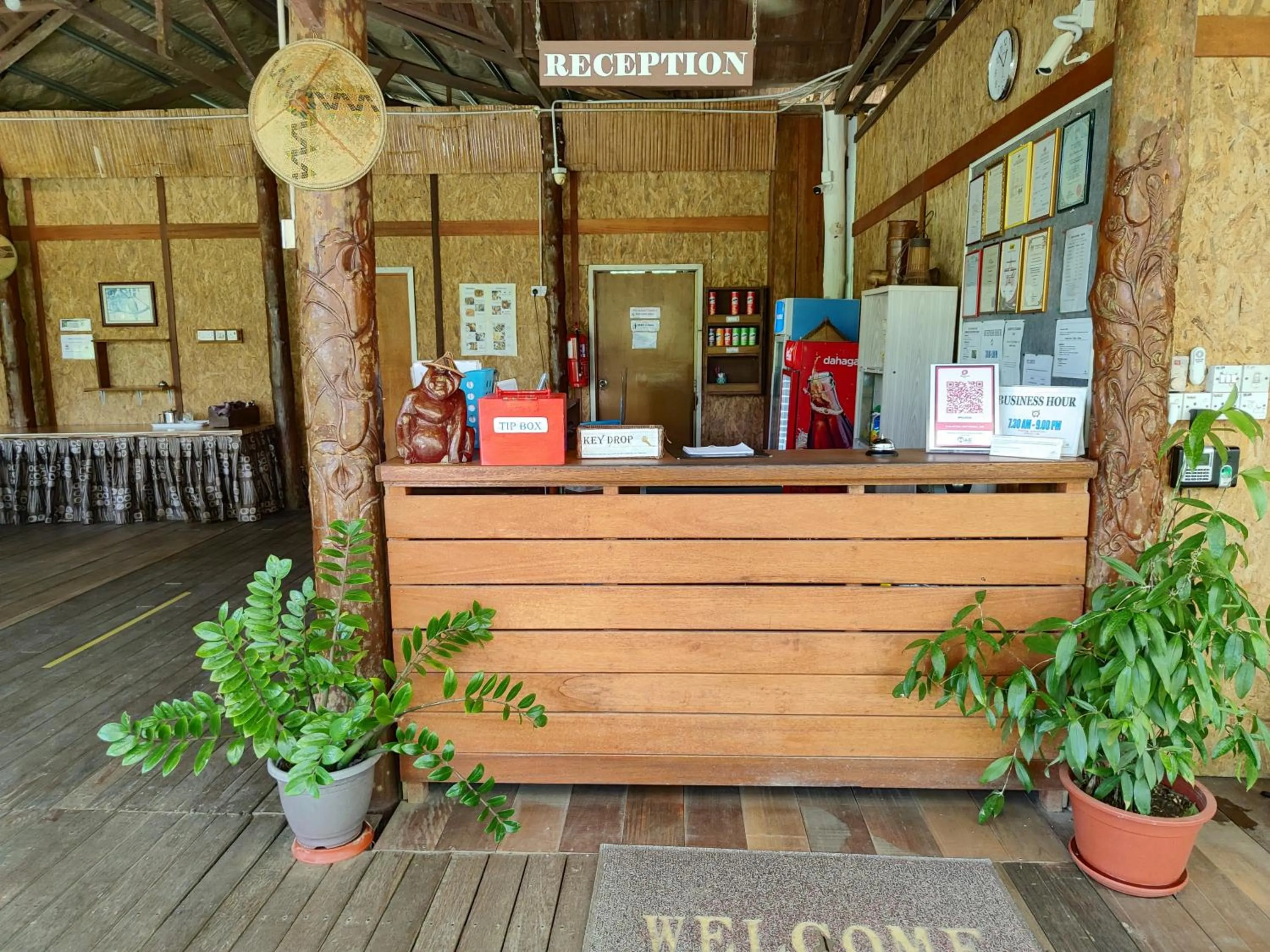 Lobby or reception in Sepilok B&B