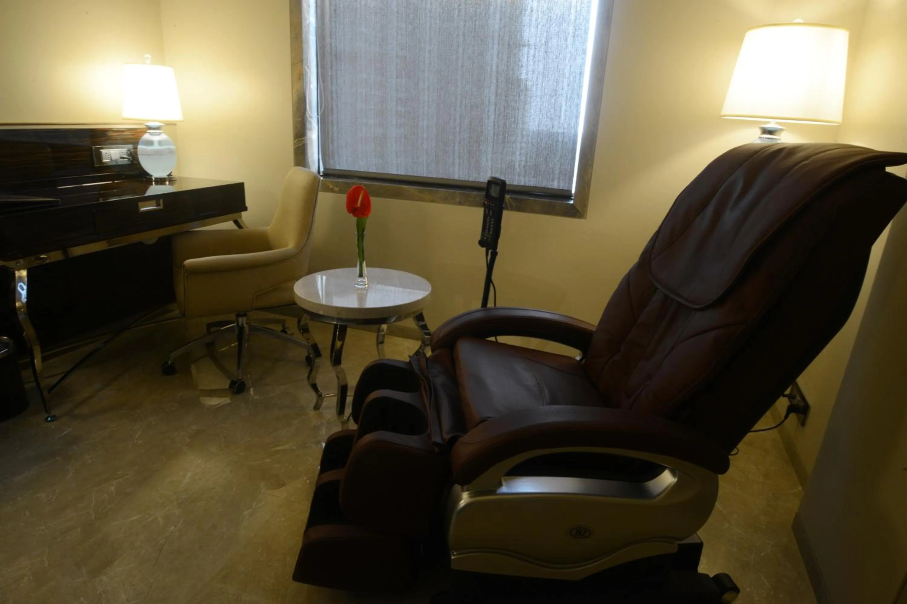 Seating area in Sai Palace Grand, Malad