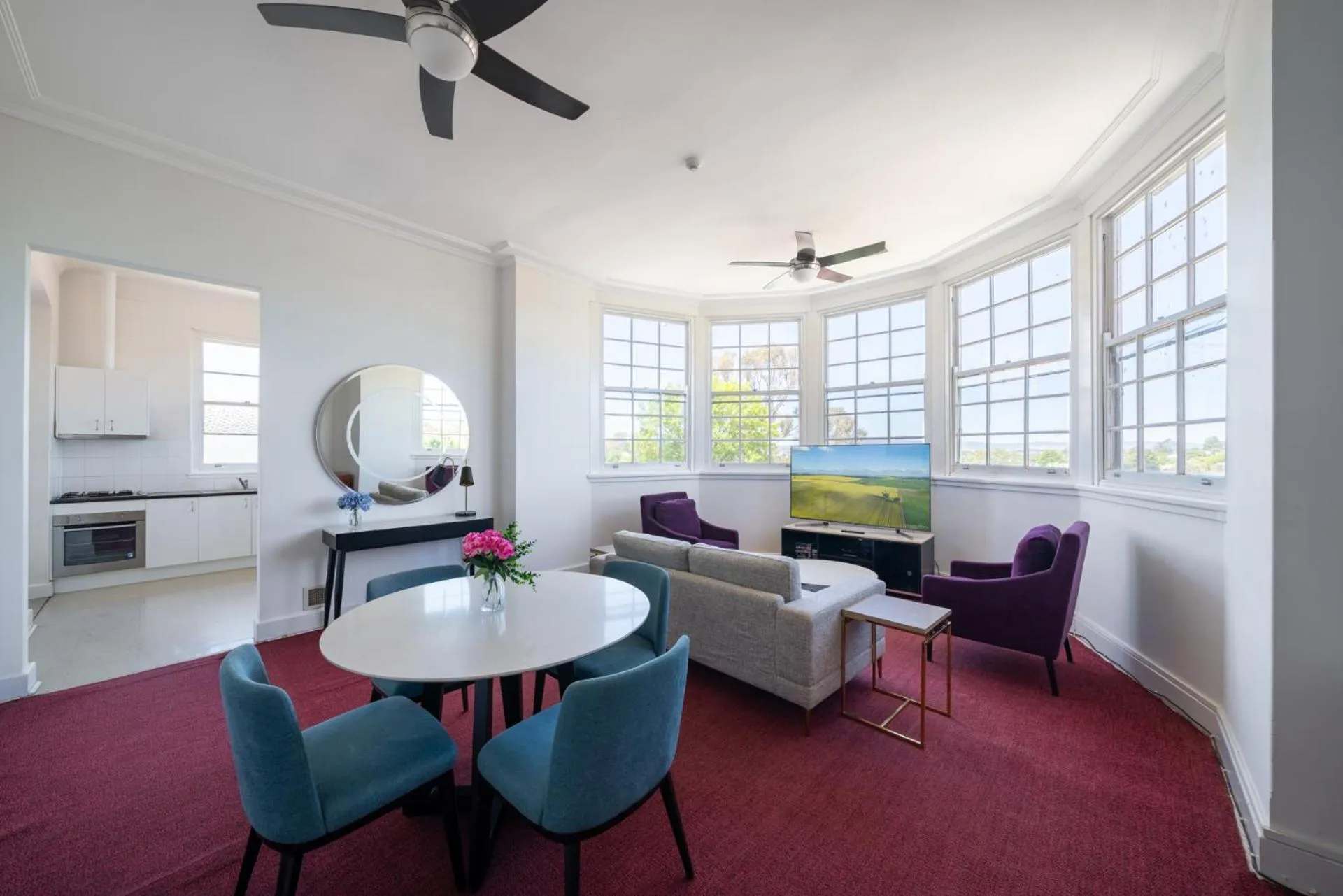 Living room in The Hallows Accommodation