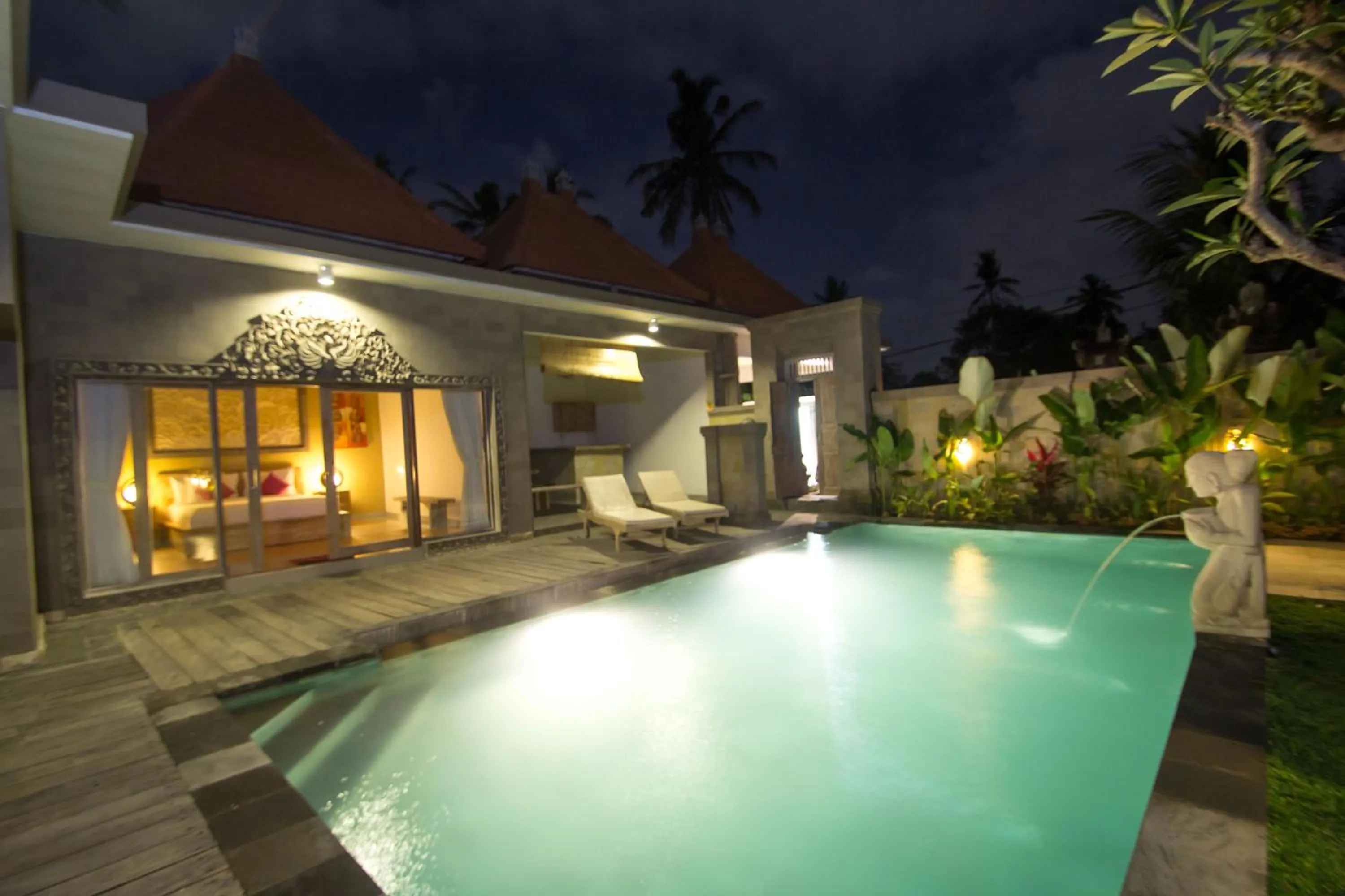 Pool view in Ubud Lestari Villa
