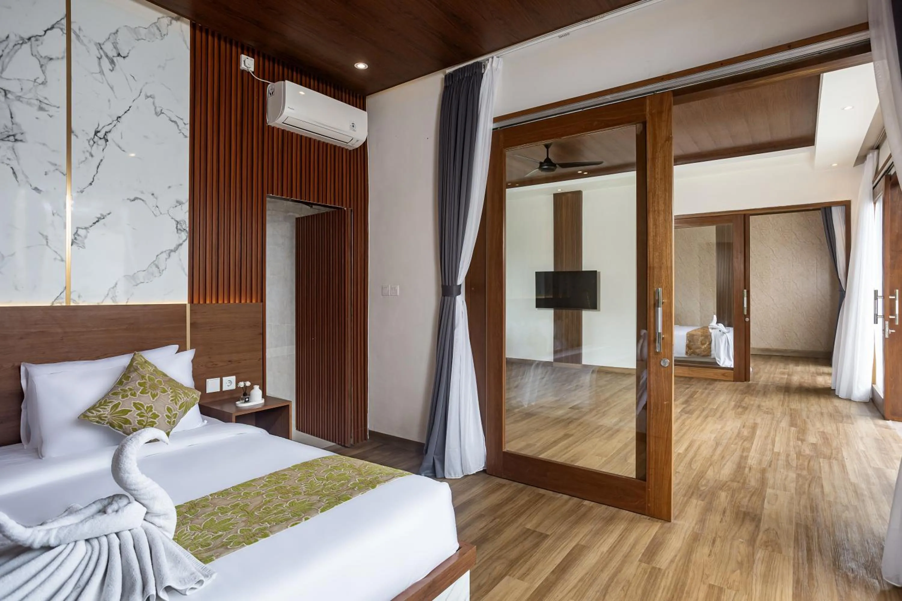 Bedroom, Bed in Ubud Lestari Villa