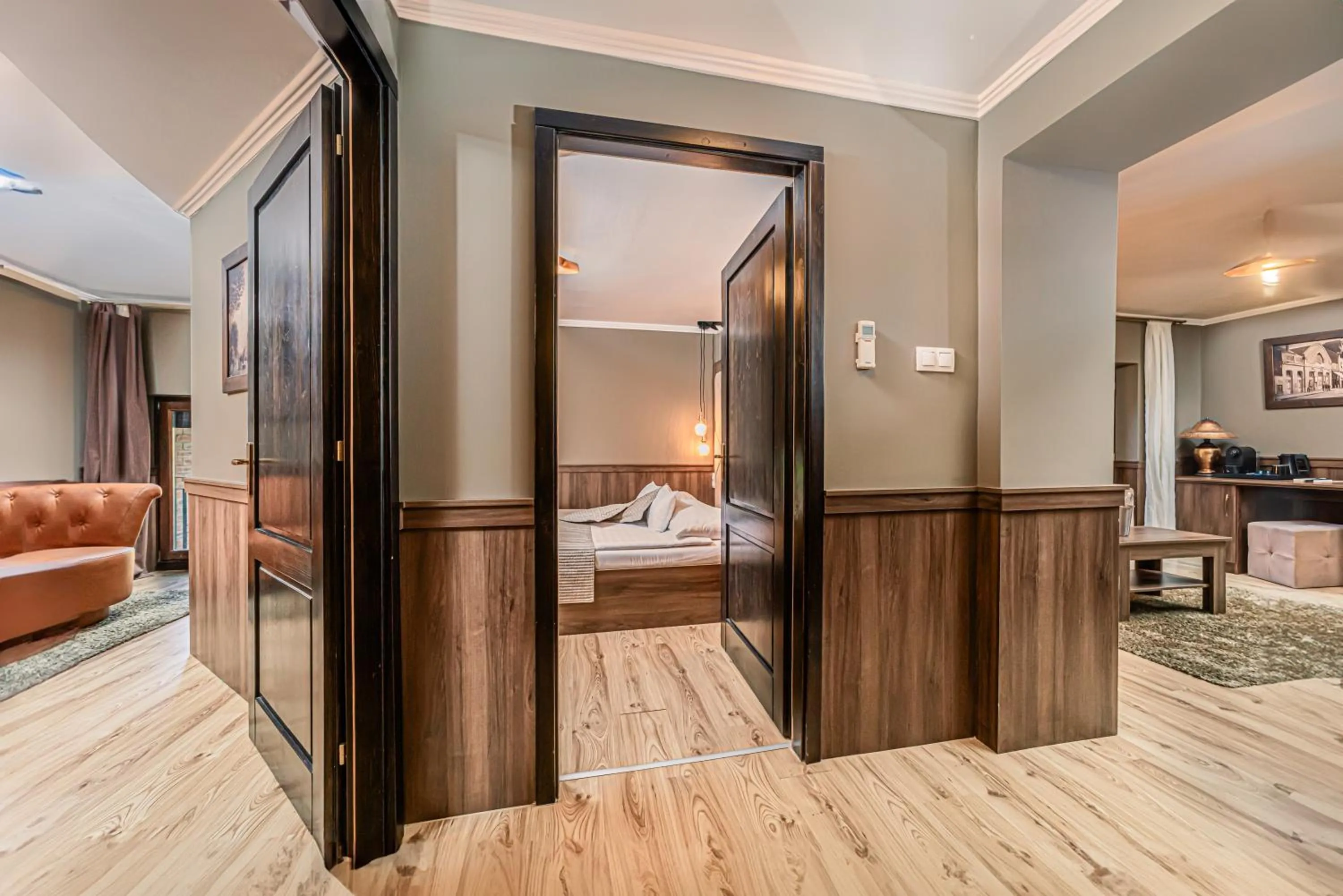 Bedroom, Bed in Komló Hotel Gyula