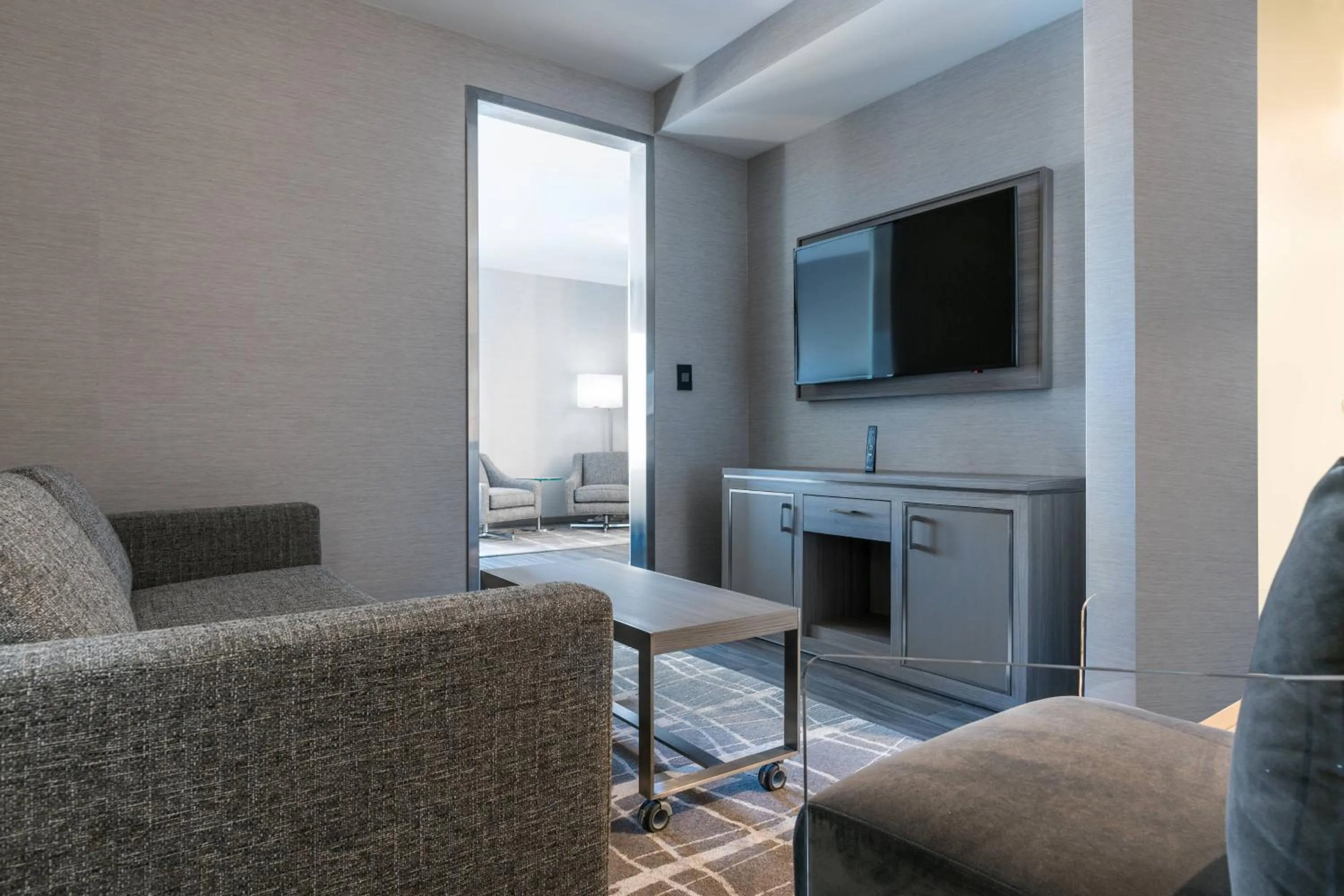 Living room in AC Hotel by Marriott Boston Cambridge