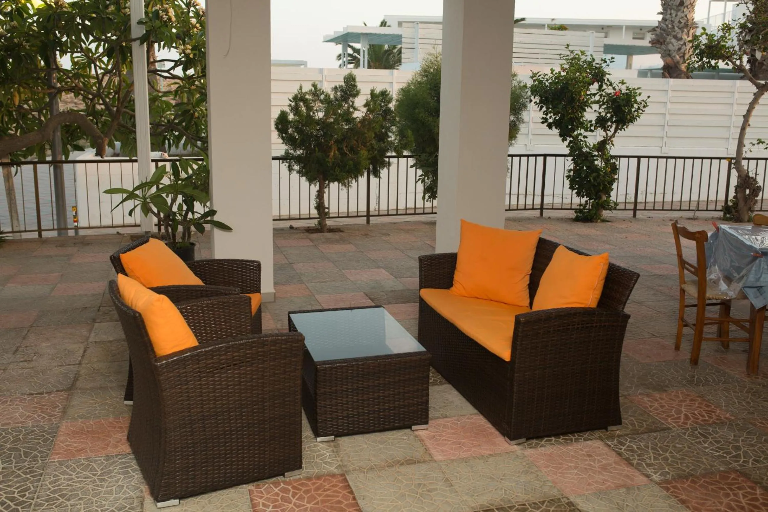 Patio in Christopher's Sandy Beach Suites