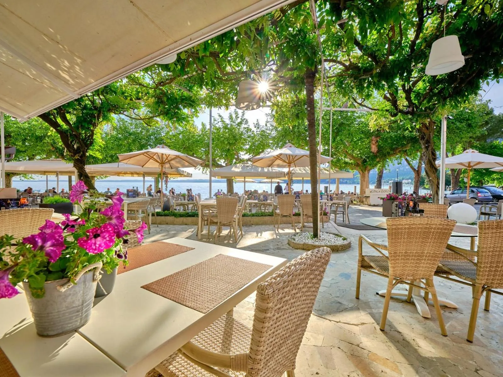 Patio in Hotel Conca D'Oro ***S