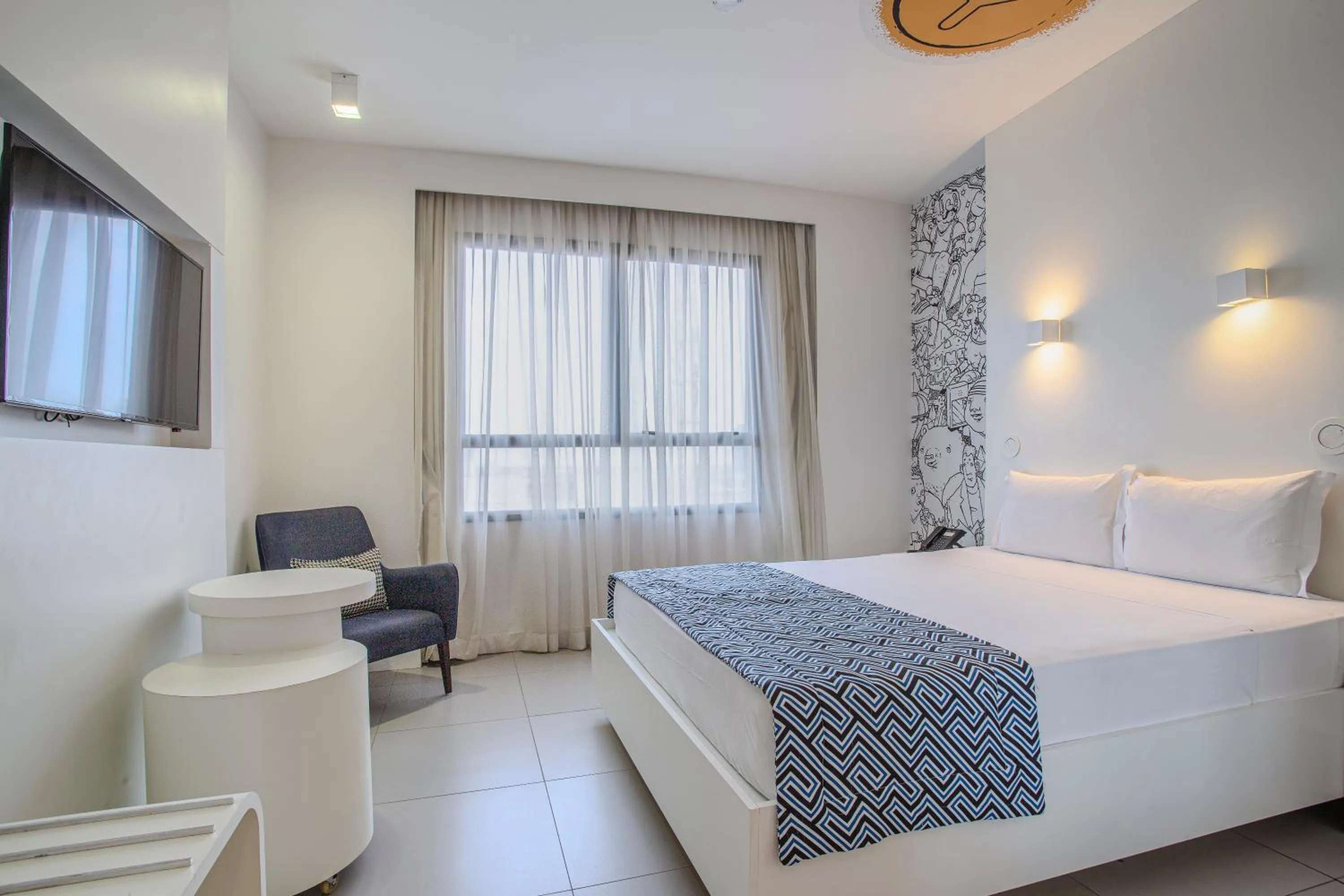 Bedroom, Bed in Nacional Inn Palmas