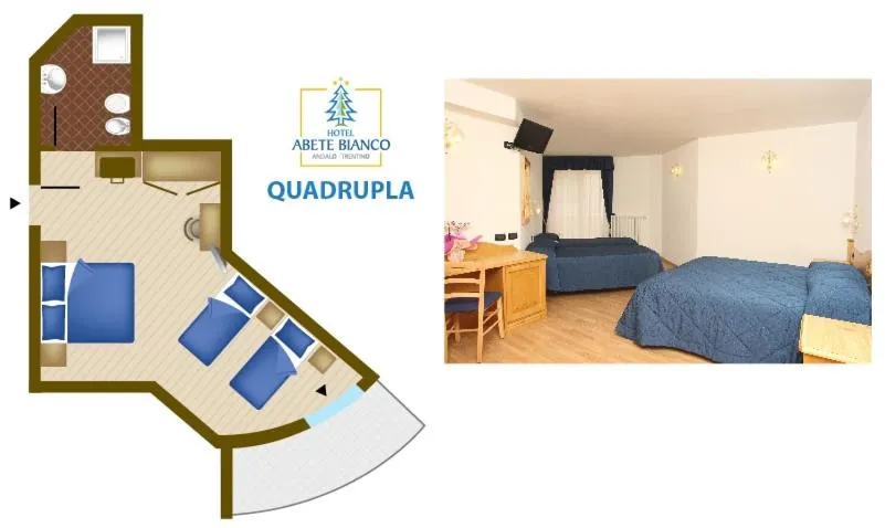 Bed in Hotel Abete Bianco