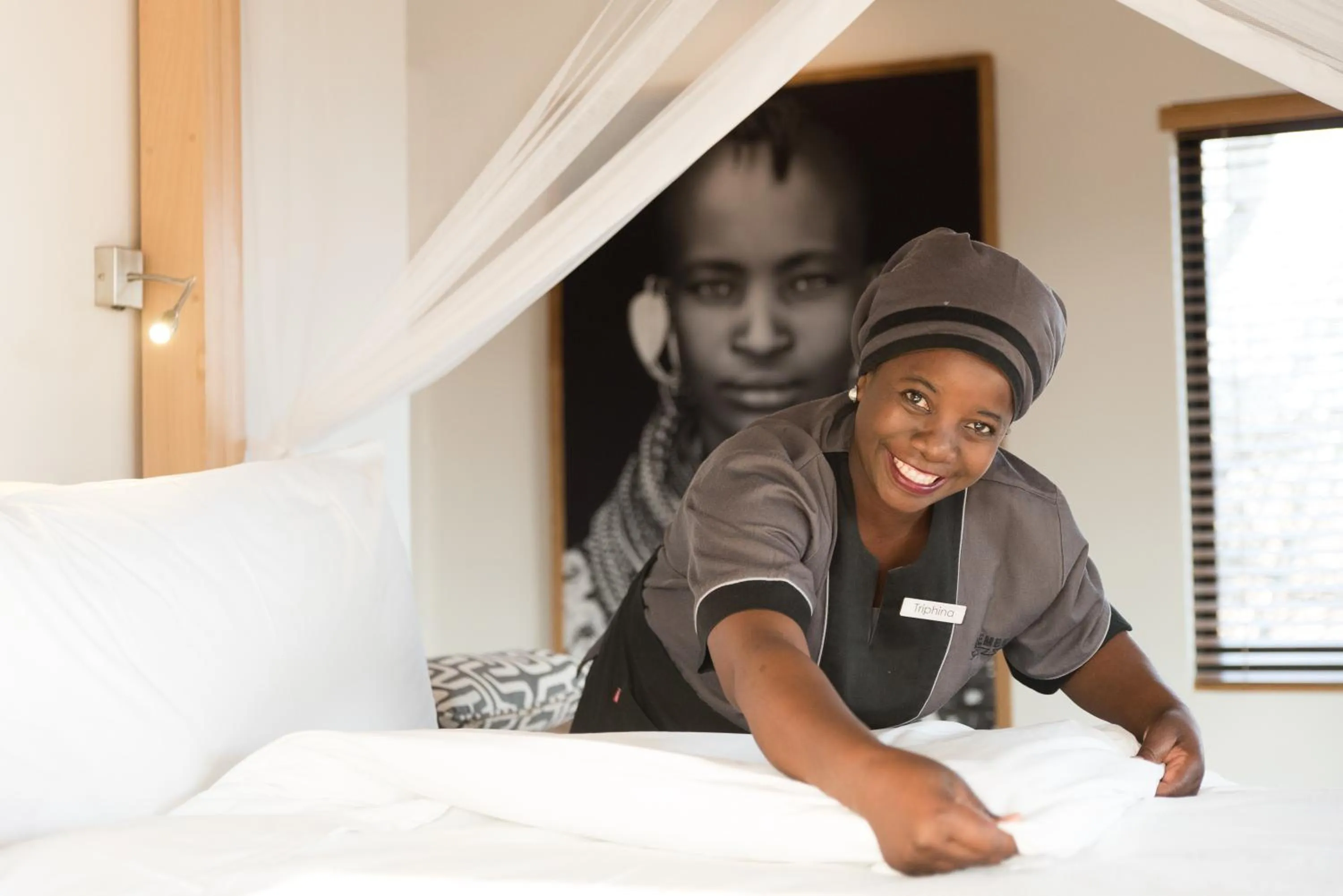 Staff, Bed in Unembeza Boutique Lodge & Spa