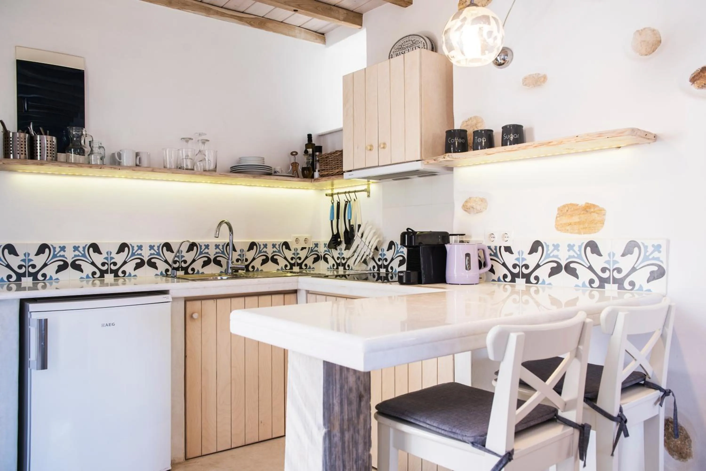 kitchen in Good Life Greece Eco Villas