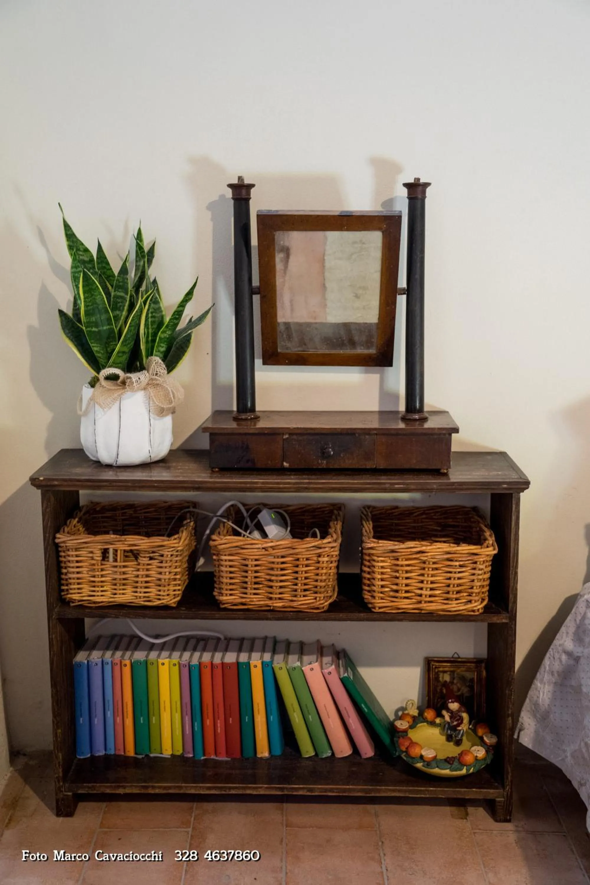 Decorative detail in Il Bosso di Toscana