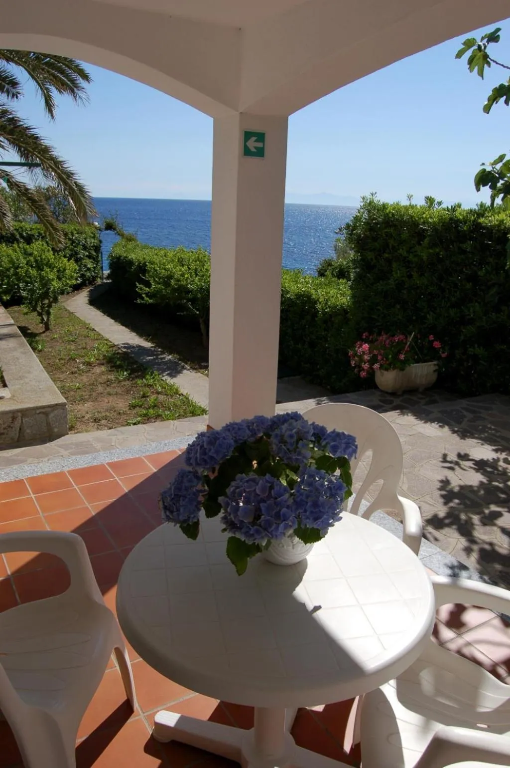 Garden view in Hotel Aurora