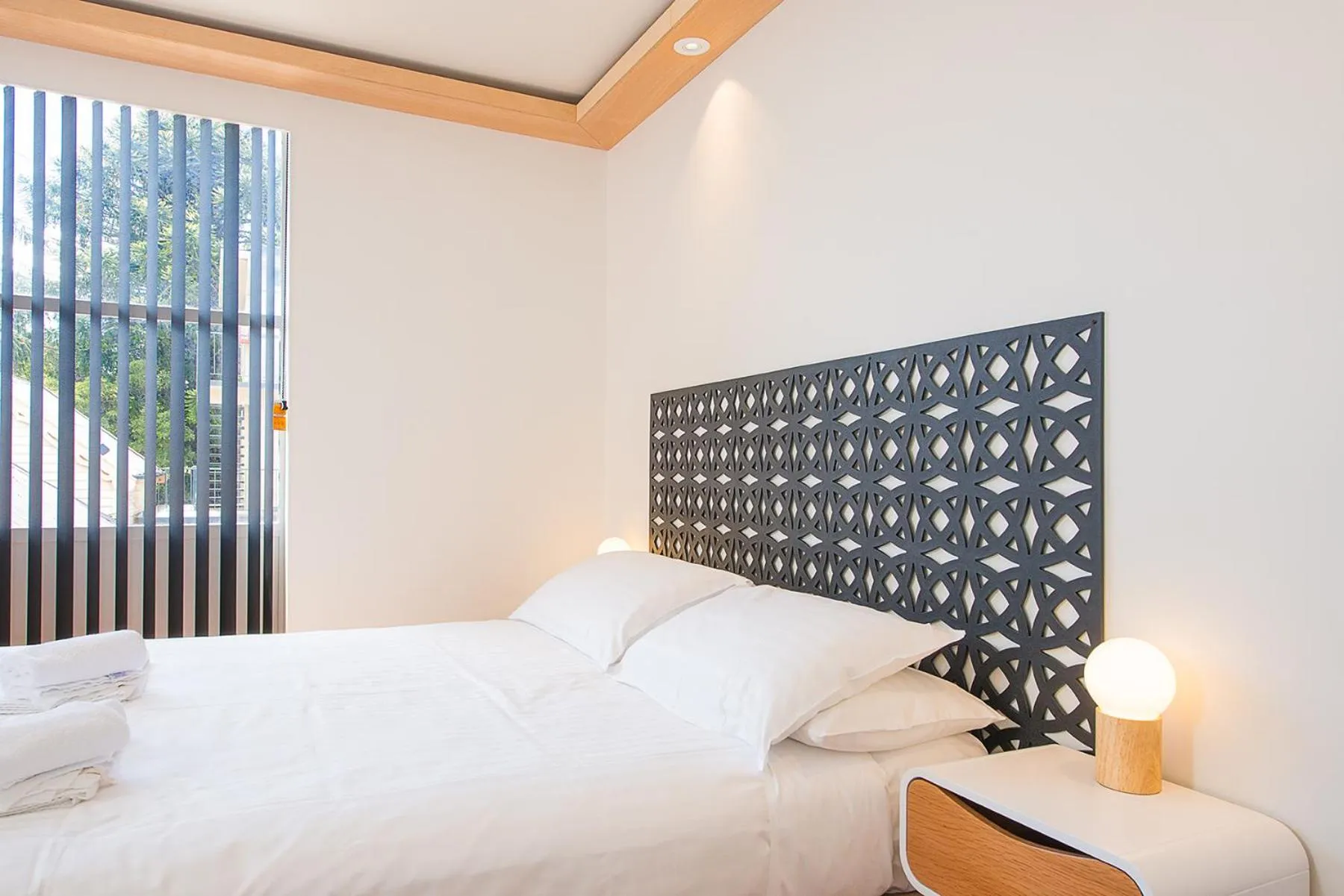 Bed in Blue Hills Motel