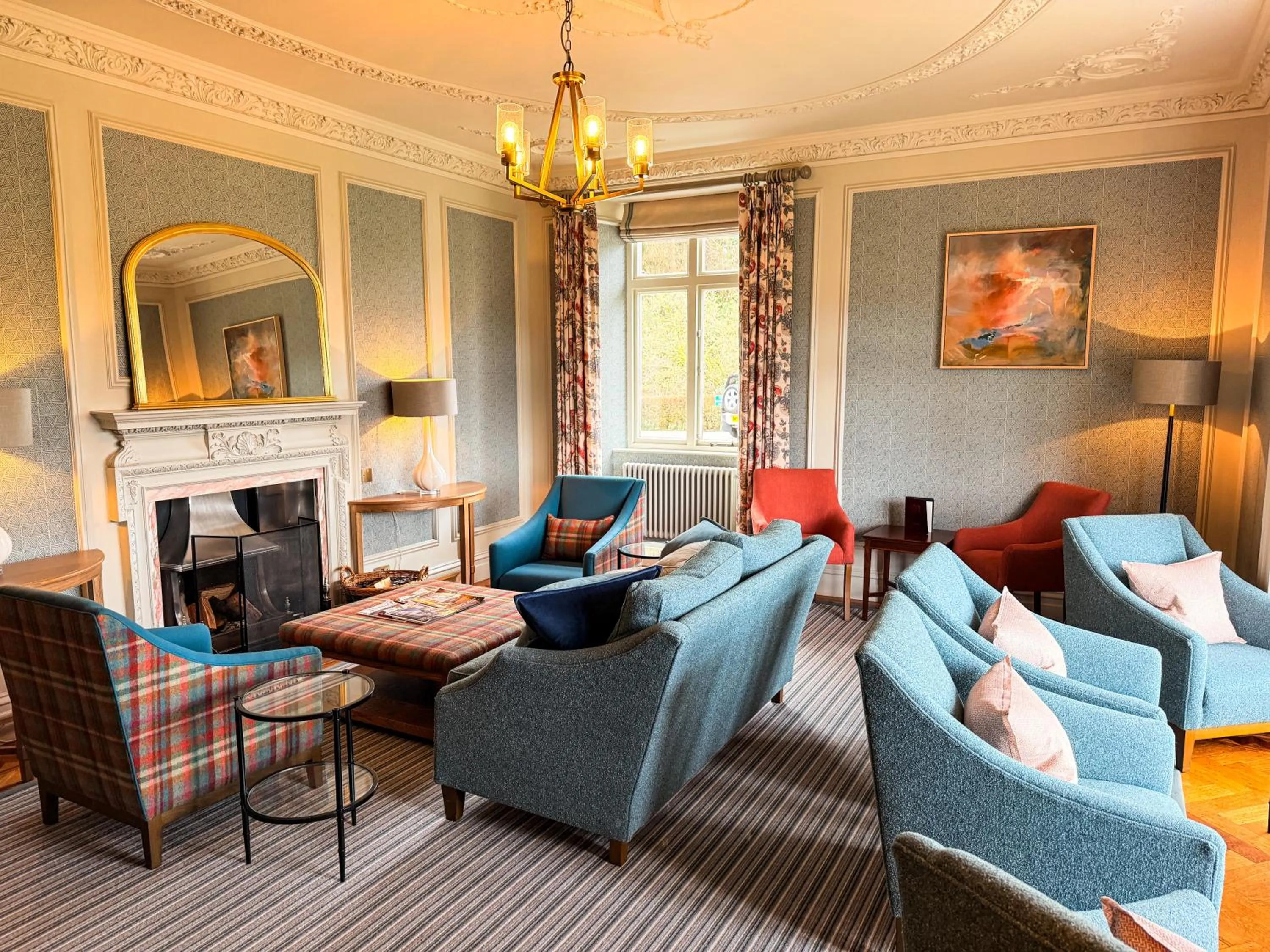 Living room in Lindeth Fell Country House