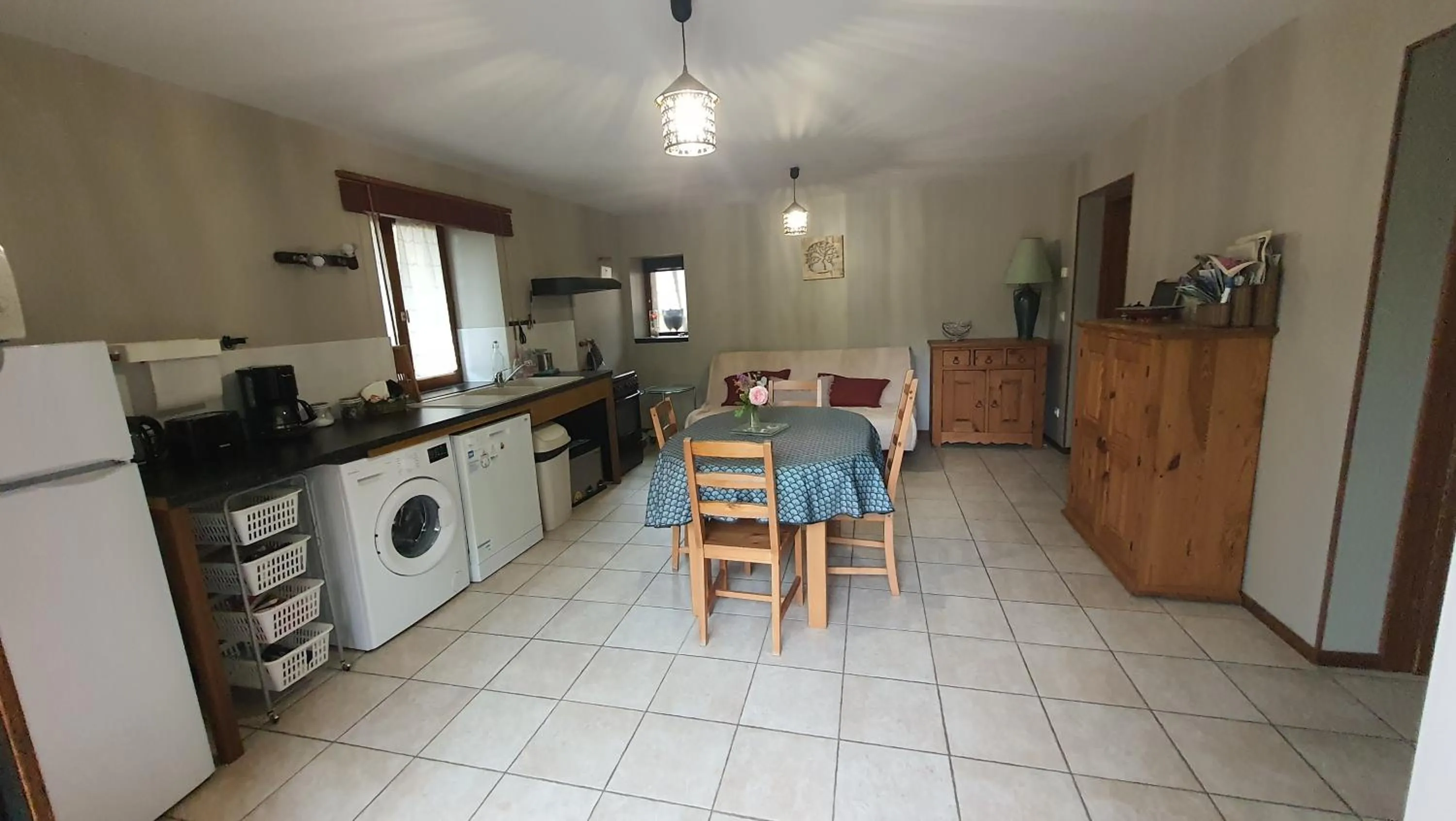 Kitchen or kitchenette in La Parenthèse - Gîte de la Sittelle