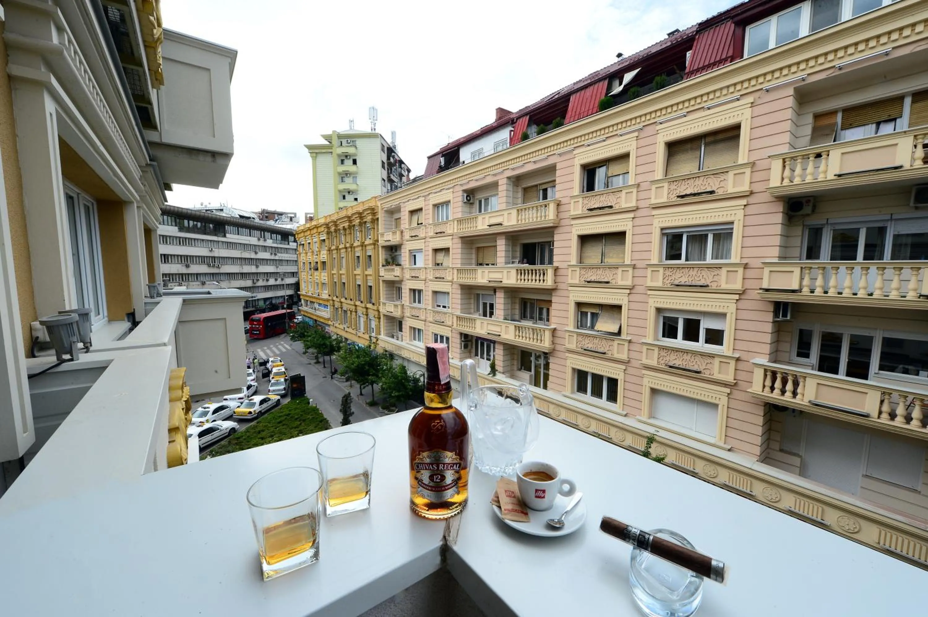 Balcony/Terrace in Alexandar Square Boutique Hotel