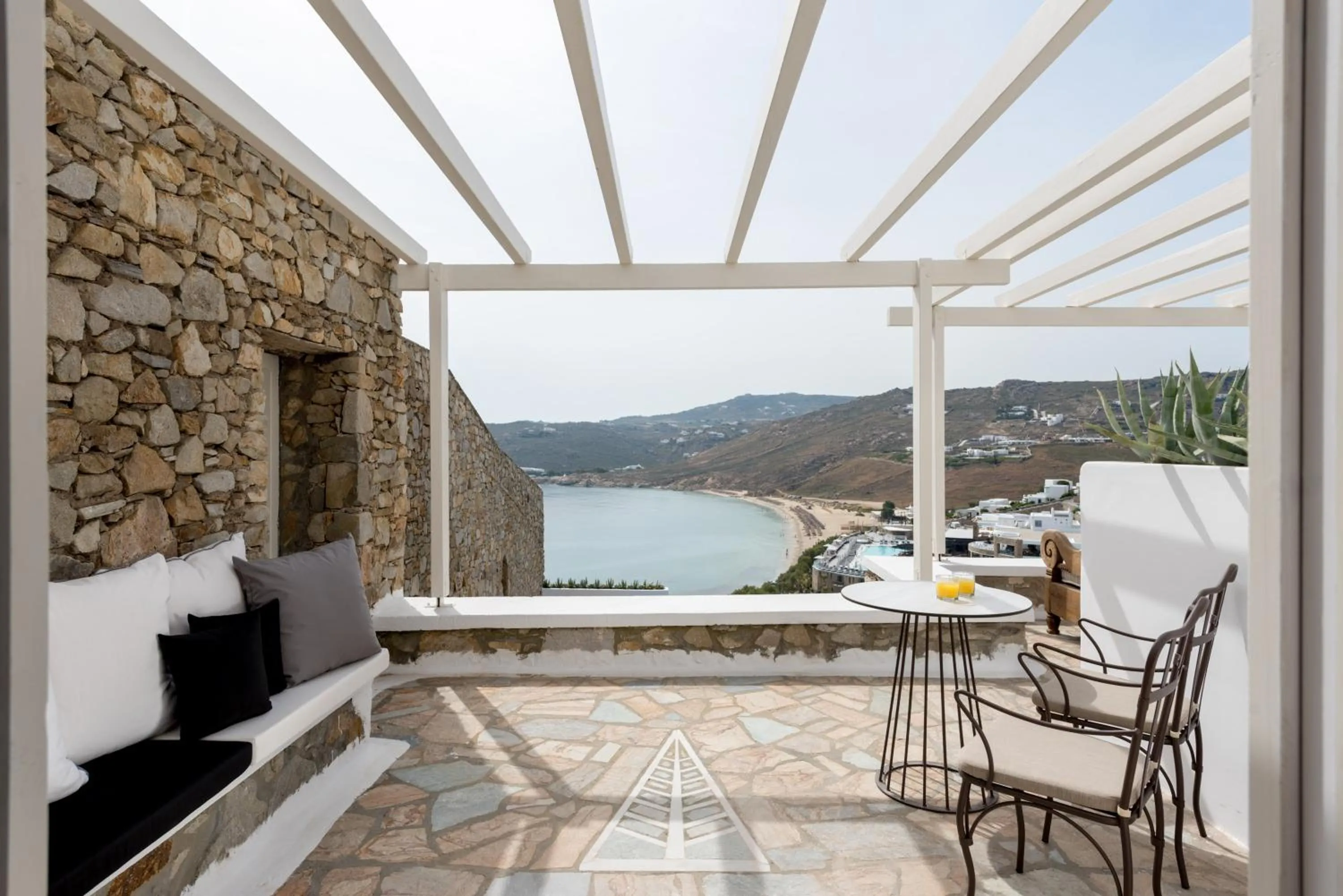 Sea view in Cova Mykonos Suites