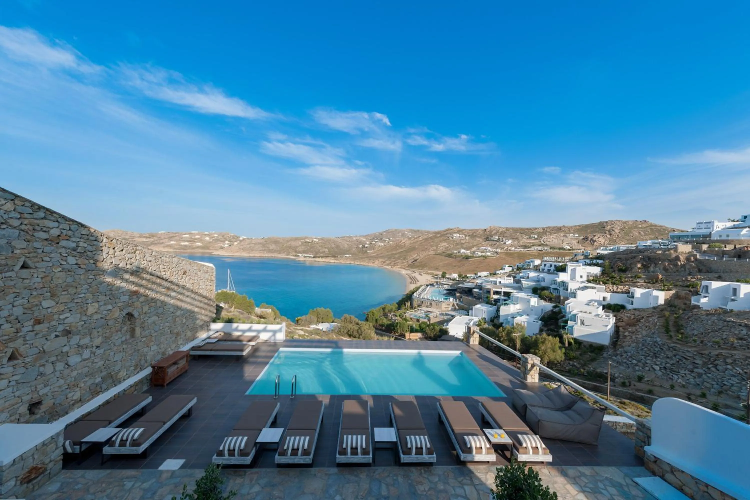 Swimming pool in Cova Mykonos Suites
