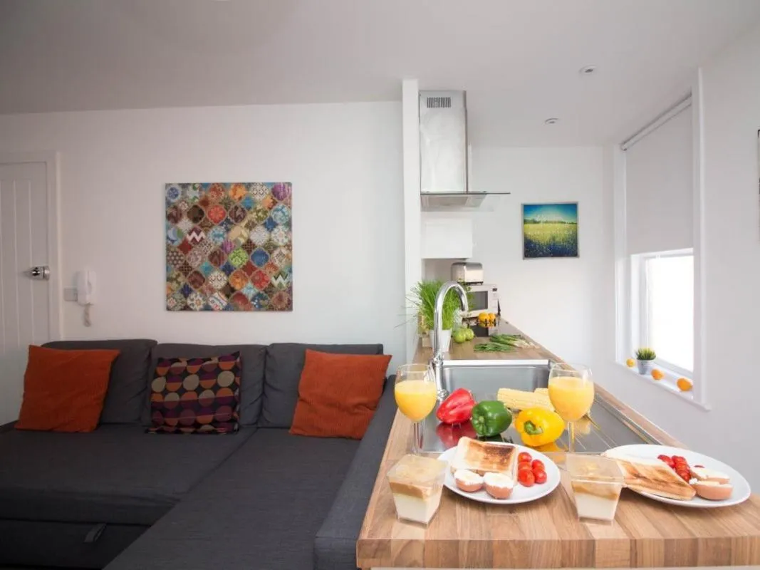 Living room in Beddoe Apartments