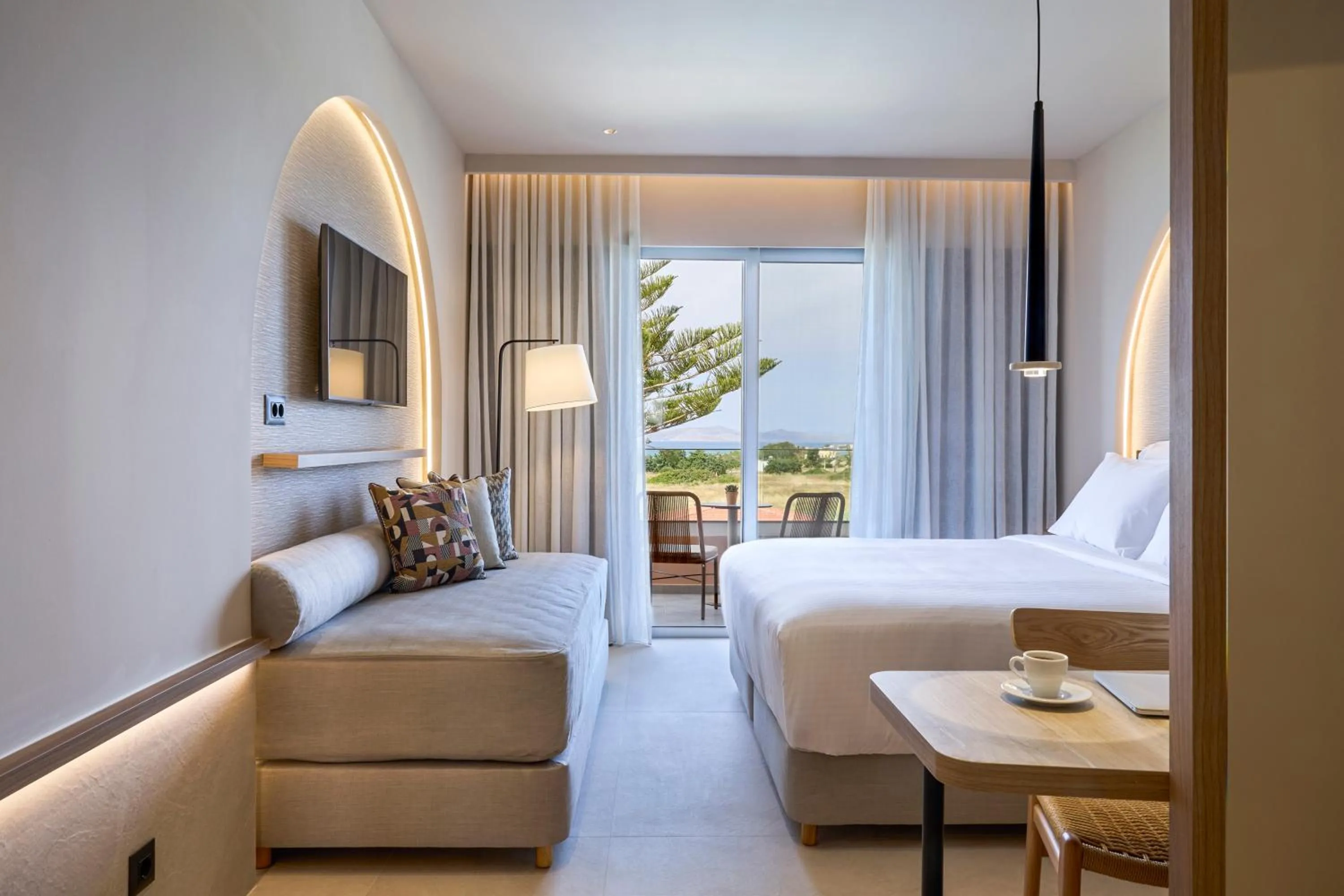 Bed in Ammos Luxury Resort