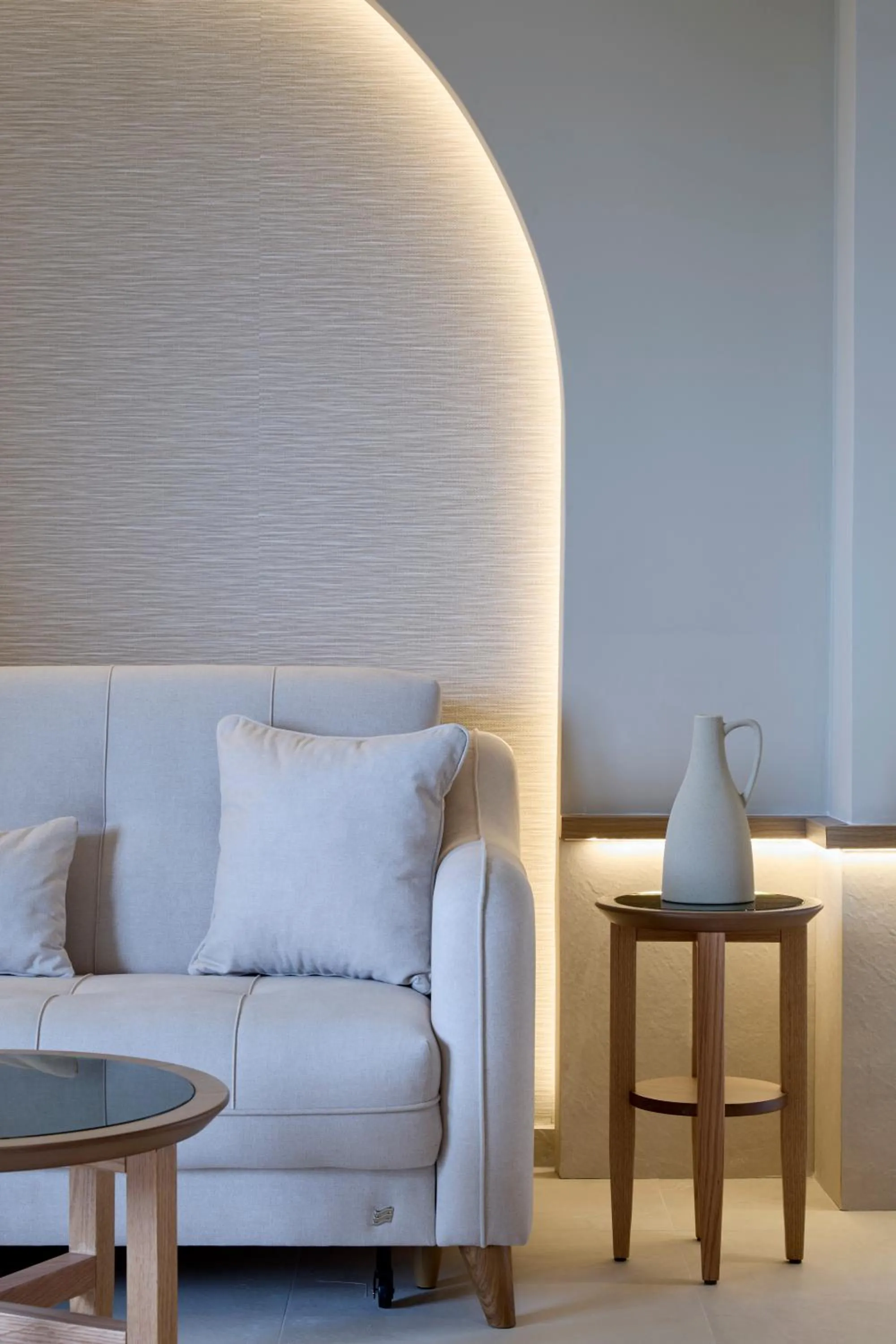 Seating area in Ammos Luxury Resort