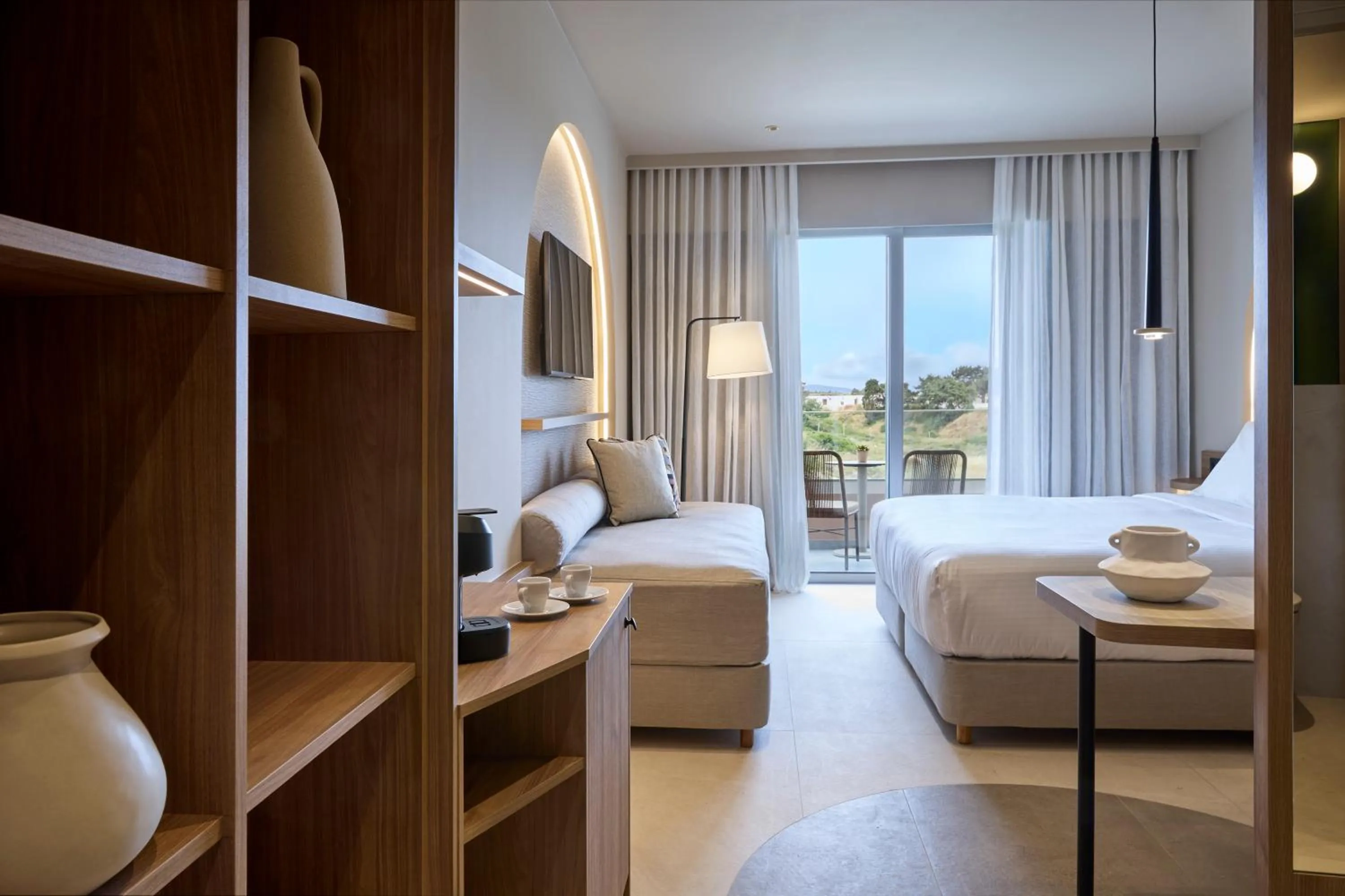 Bed in Ammos Luxury Resort