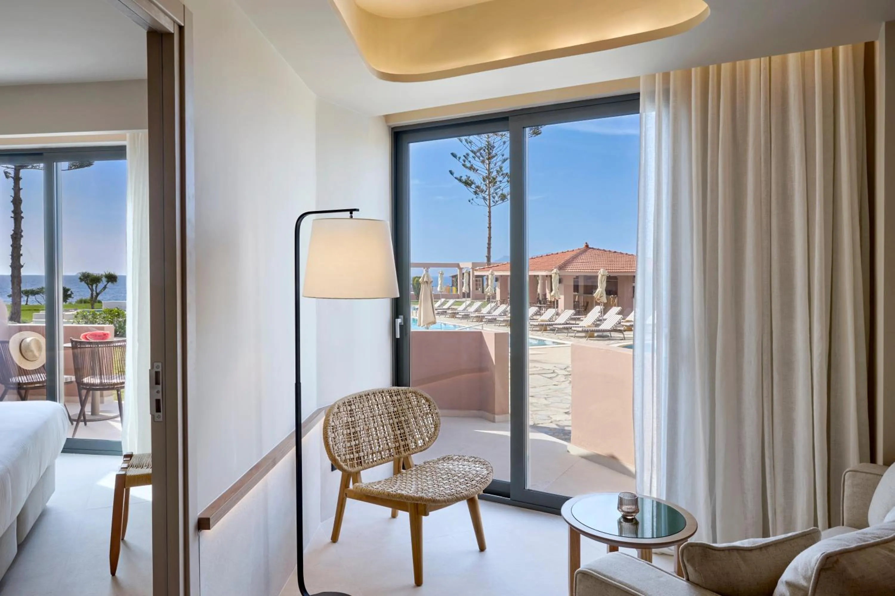 Bed in Ammos Luxury Resort