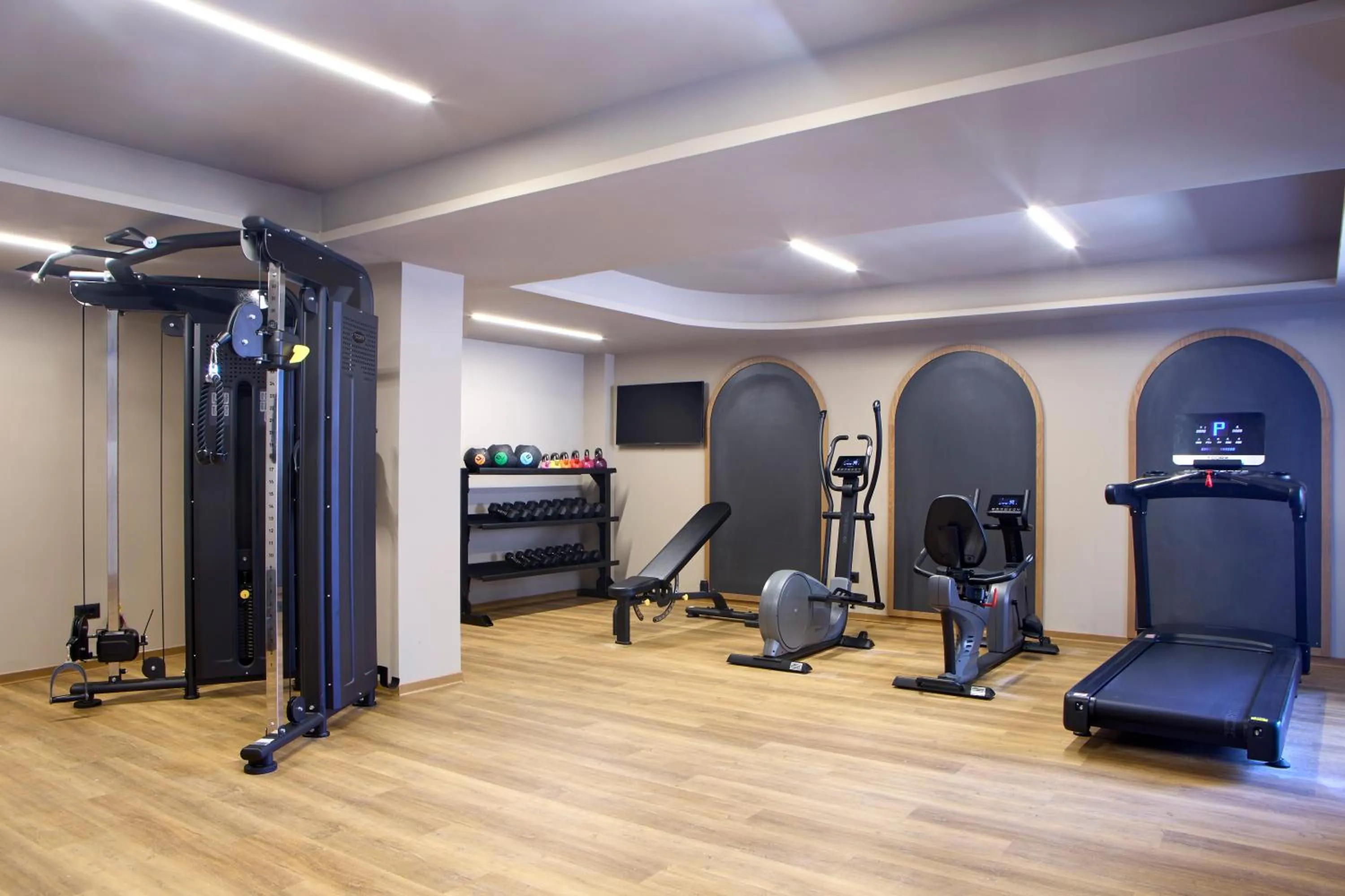 Fitness centre/facilities in Ammos Luxury Resort