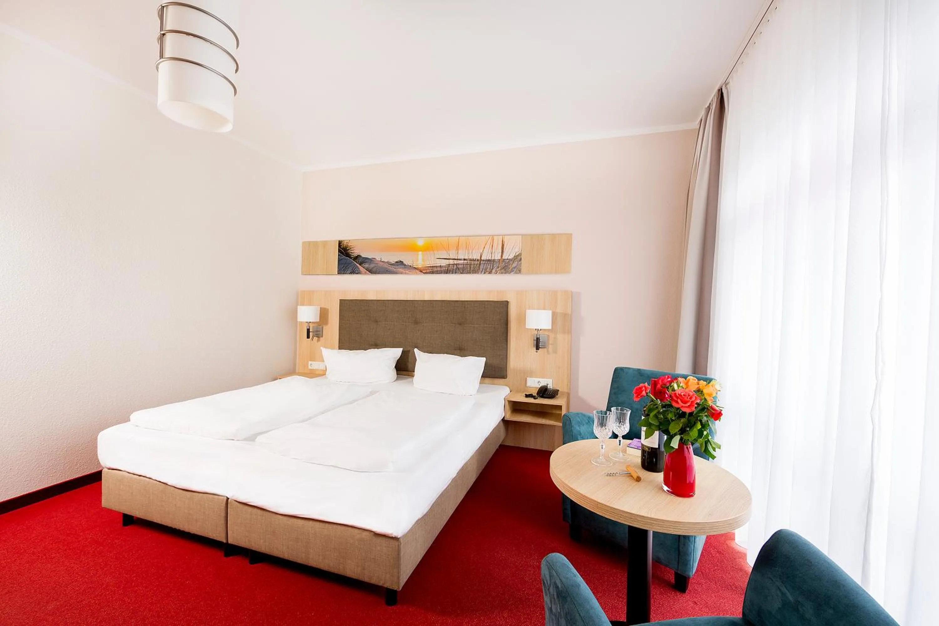 Bedroom, Bed in Hotel Garni Sonne