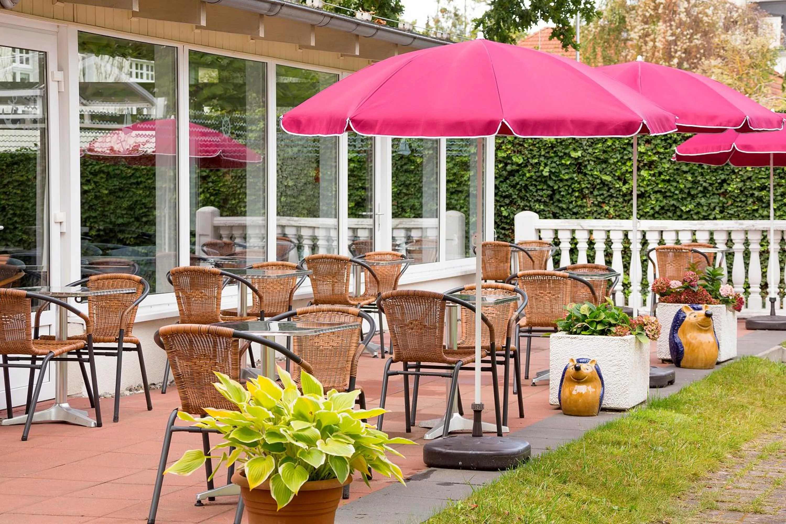 Patio in Hotel Garni Sonne